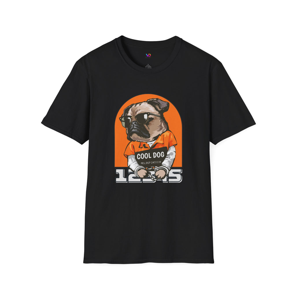 Cool Dog Tee — Retro Pug Graphic T‑Shirt