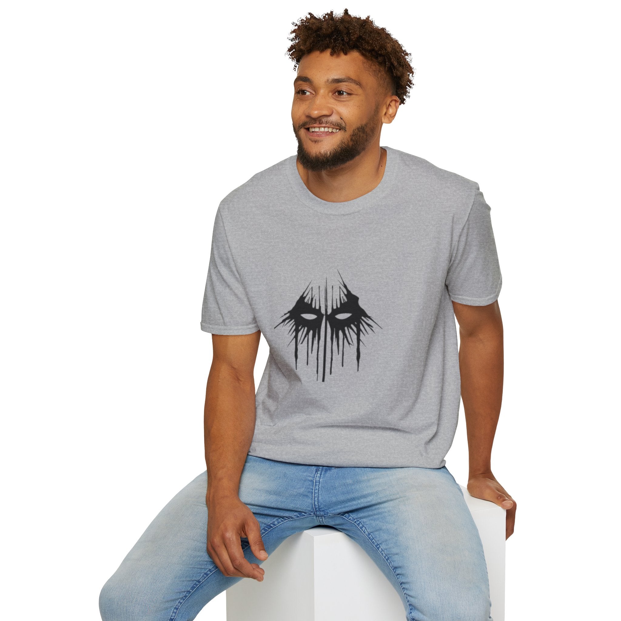 Horror Mask T-Shirt — Dripping Eyes Graphic Tee