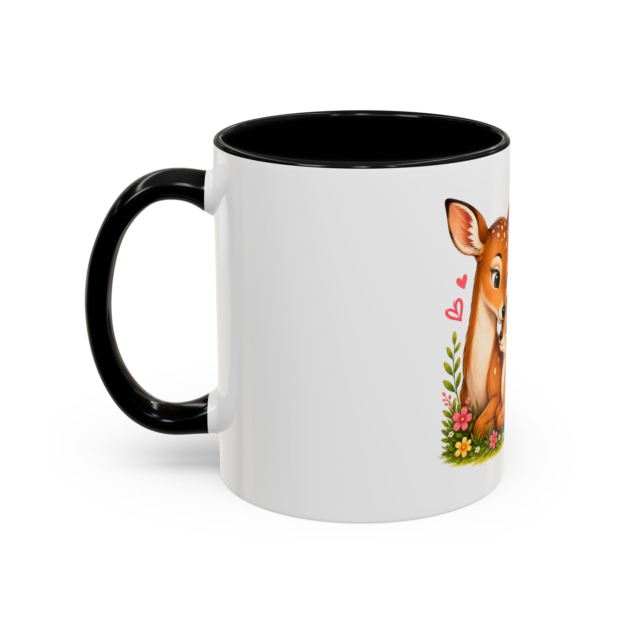 Mother and Baby Deer Accent Coffee Mug — "Together is my Favourite Place to be"