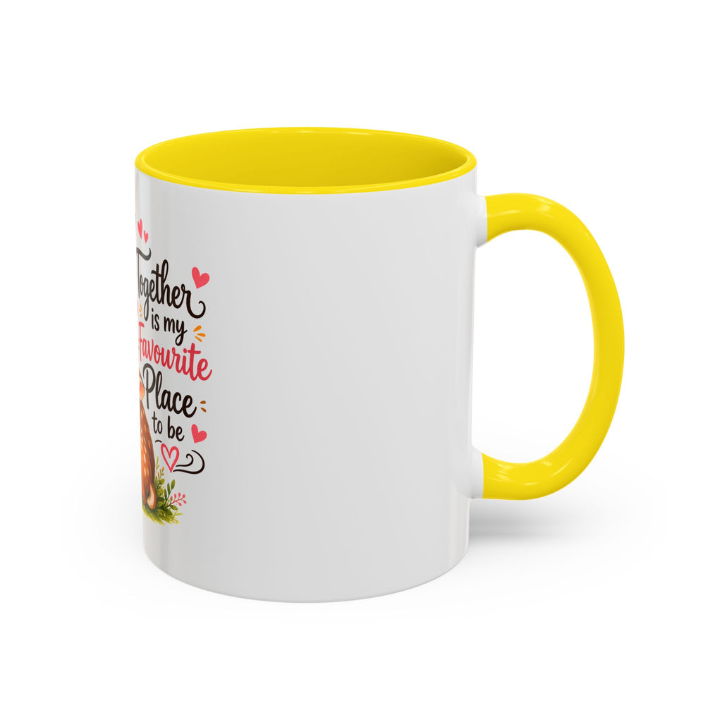 Mother and Baby Deer Accent Coffee Mug — "Together is my Favourite Place to be"