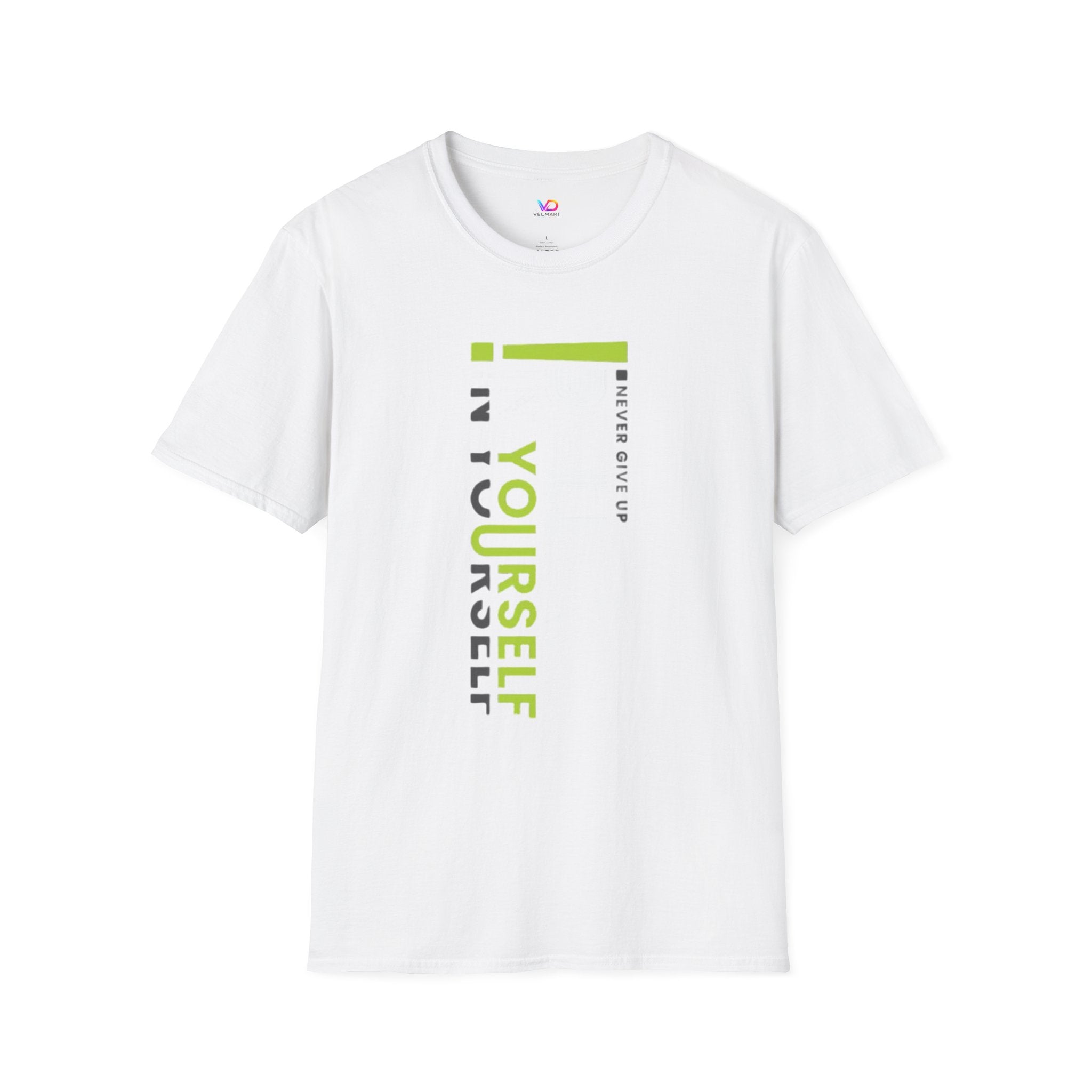 T-Shirt — "Be Yourself" Vertical Motivational Graphic Tee