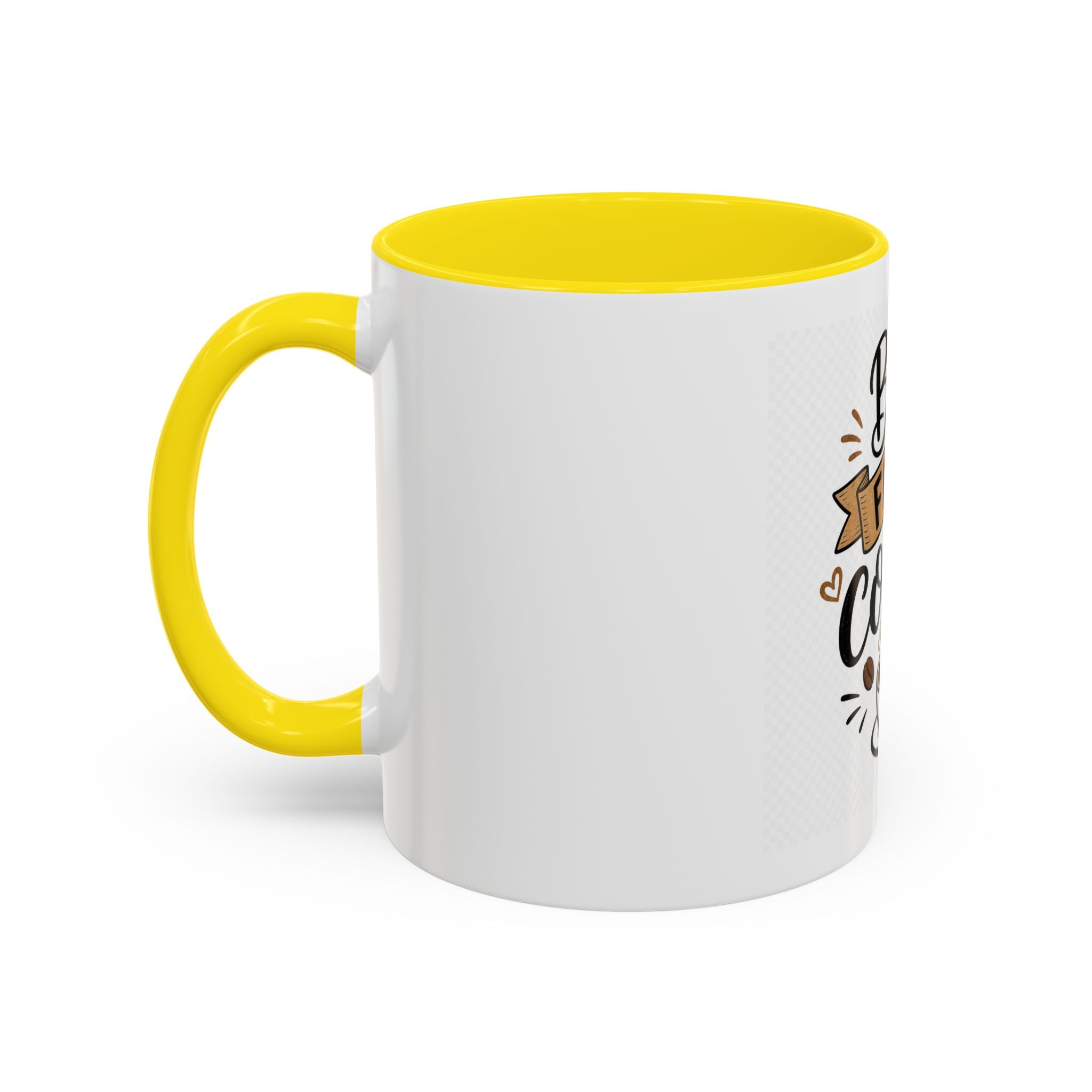 But First Coffee Accent Mug — 11/15oz Ceramic Coffee Cup