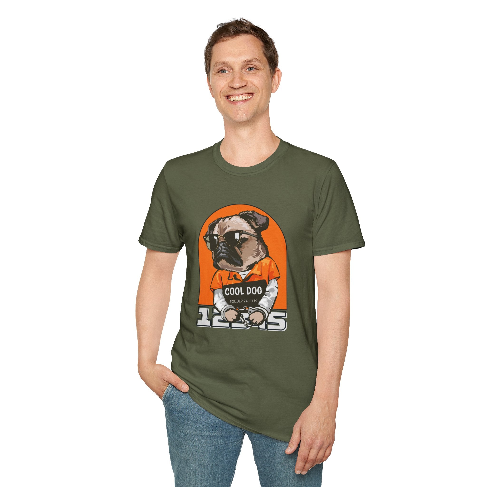 Cool Dog Tee — Retro Pug Graphic T‑Shirt
