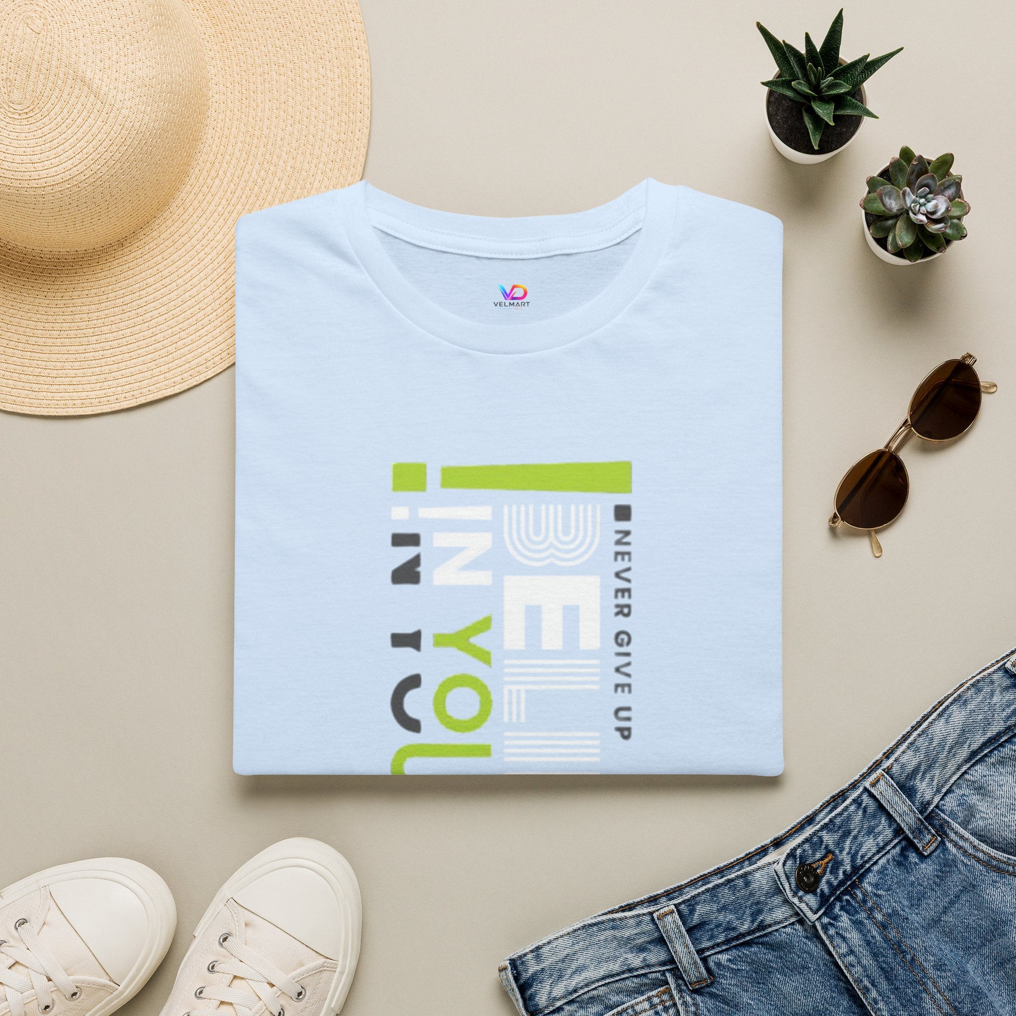 T-Shirt — "Be Yourself" Vertical Motivational Graphic Tee
