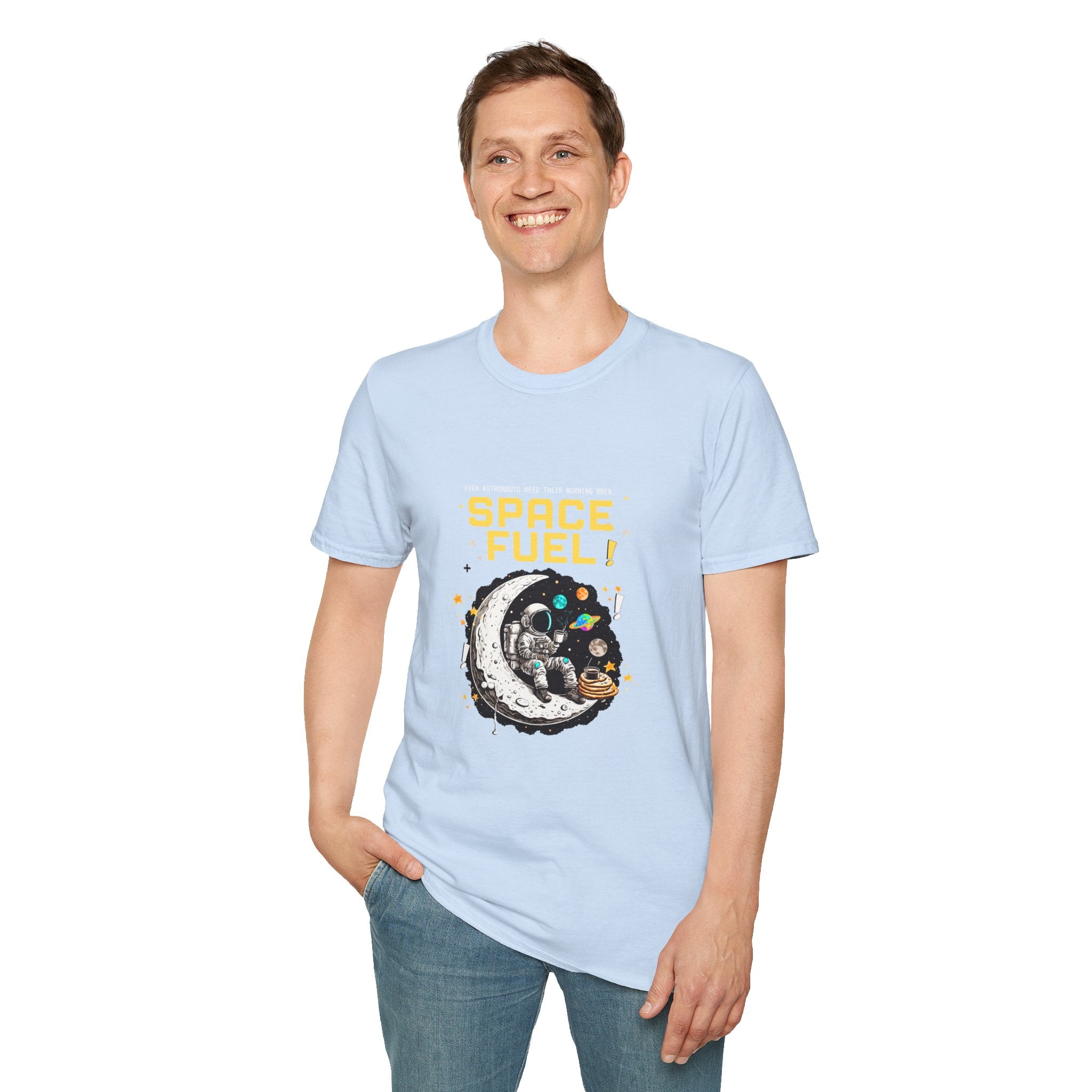 Space Fuel T-Shirt — Retro Planet Donut Graphic Tee