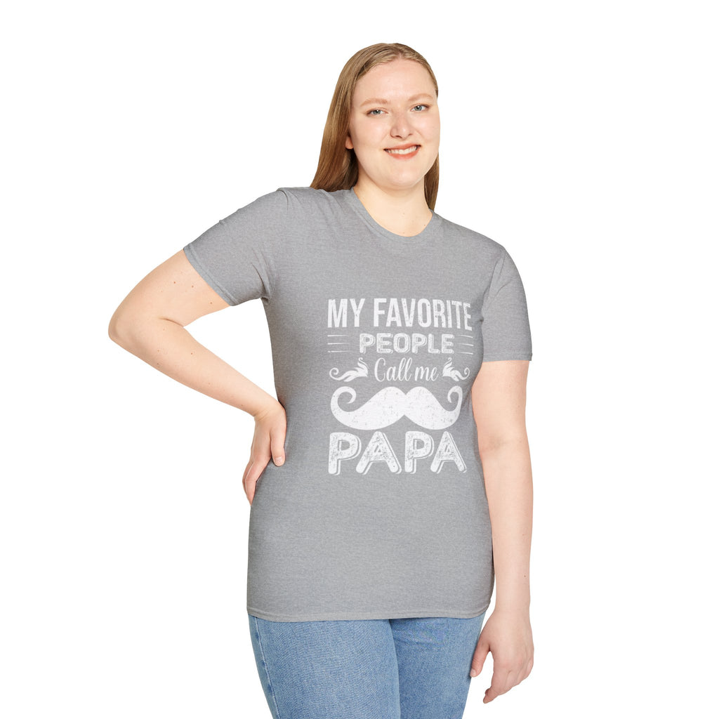 Papa T-Shirt — “My Favorite People Call Me Papa” Vintage Family Gift