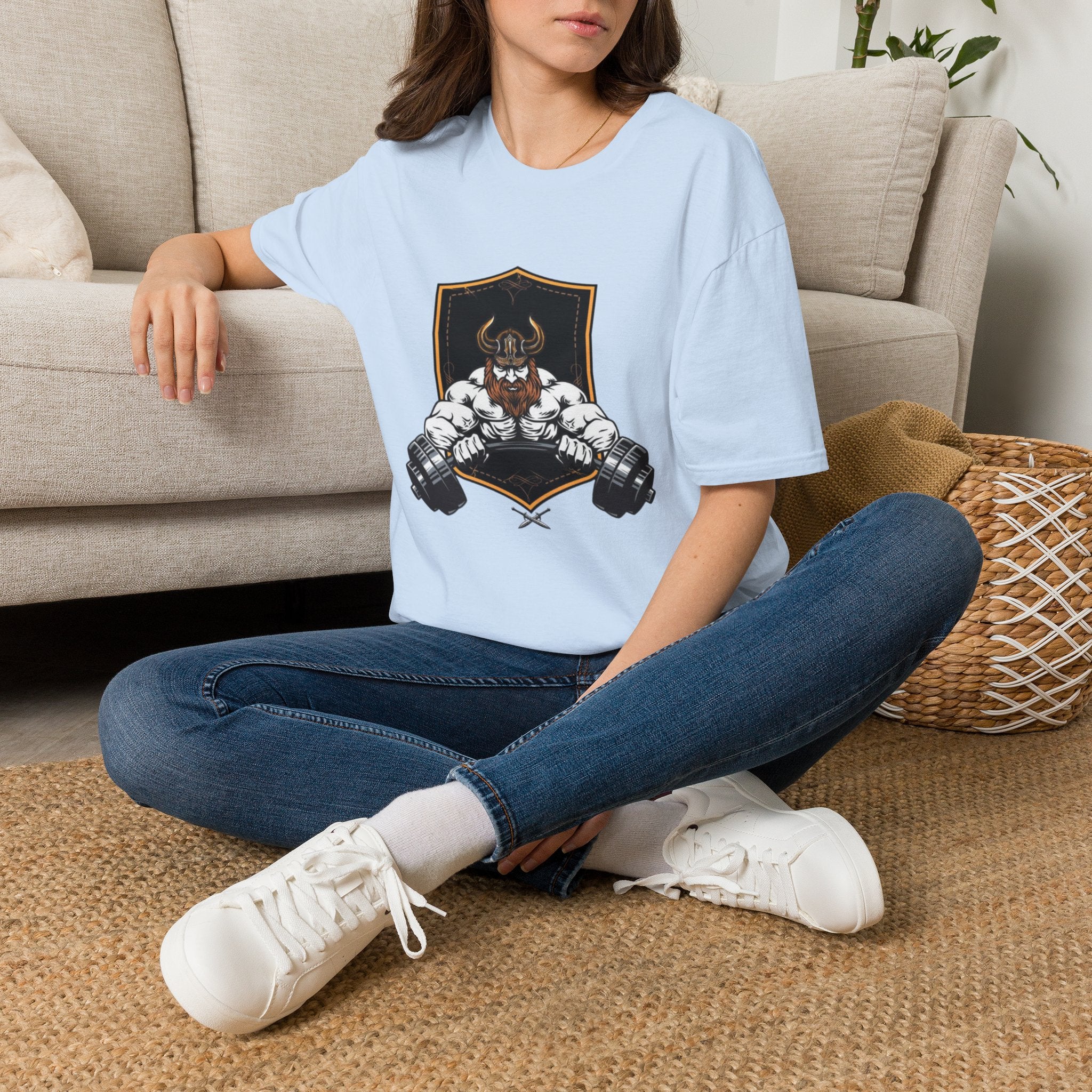 Viking Barbell T-Shirt — Norse Strength Gym Tee
