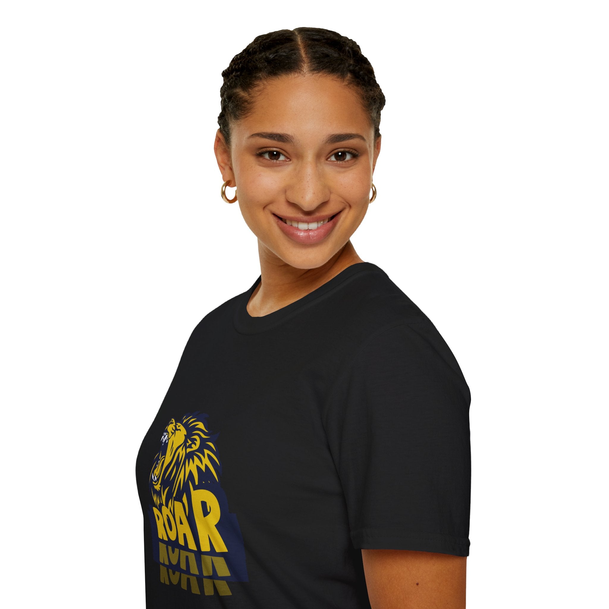 Roaring Lion T-Shirt — Bold Yellow & Navy Graphic Tee
