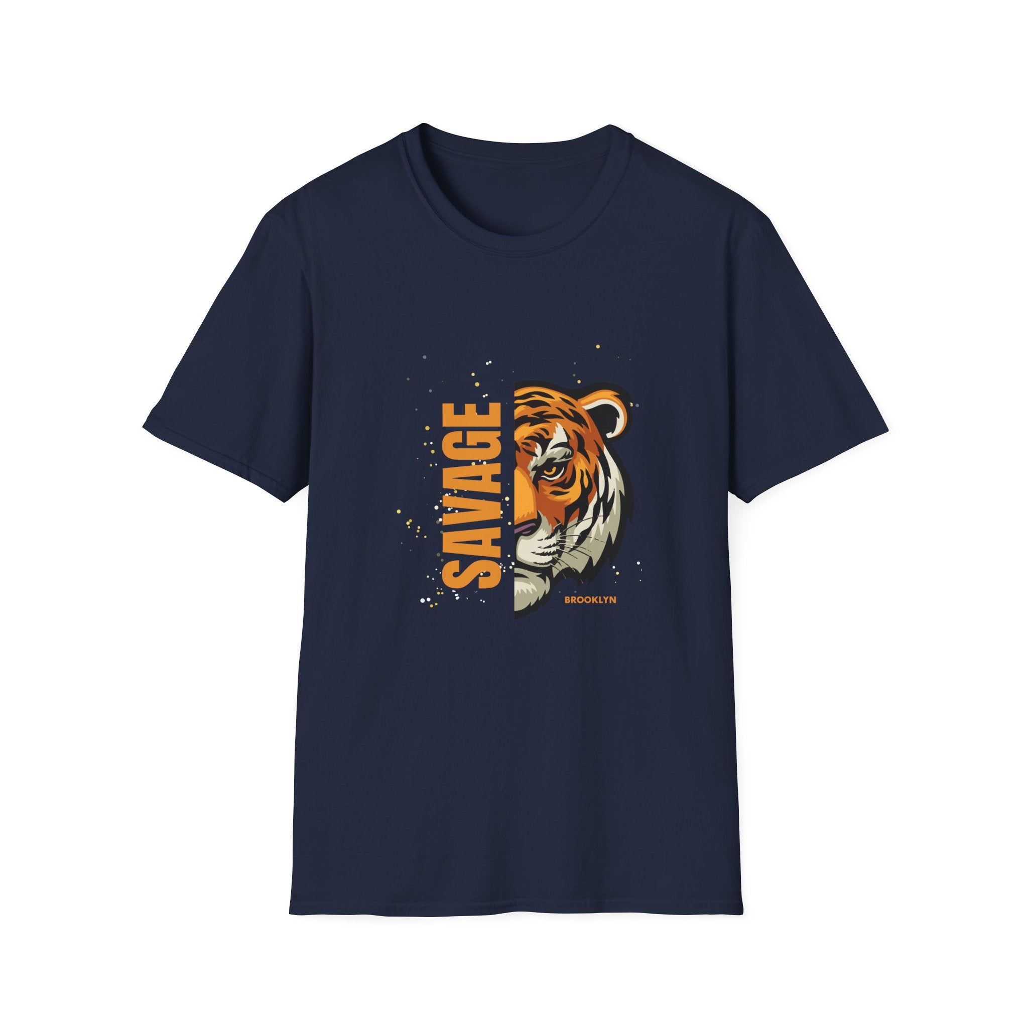 T-shirt graphique tigre sauvage — T-shirt vintage audacieux à tête de tigre