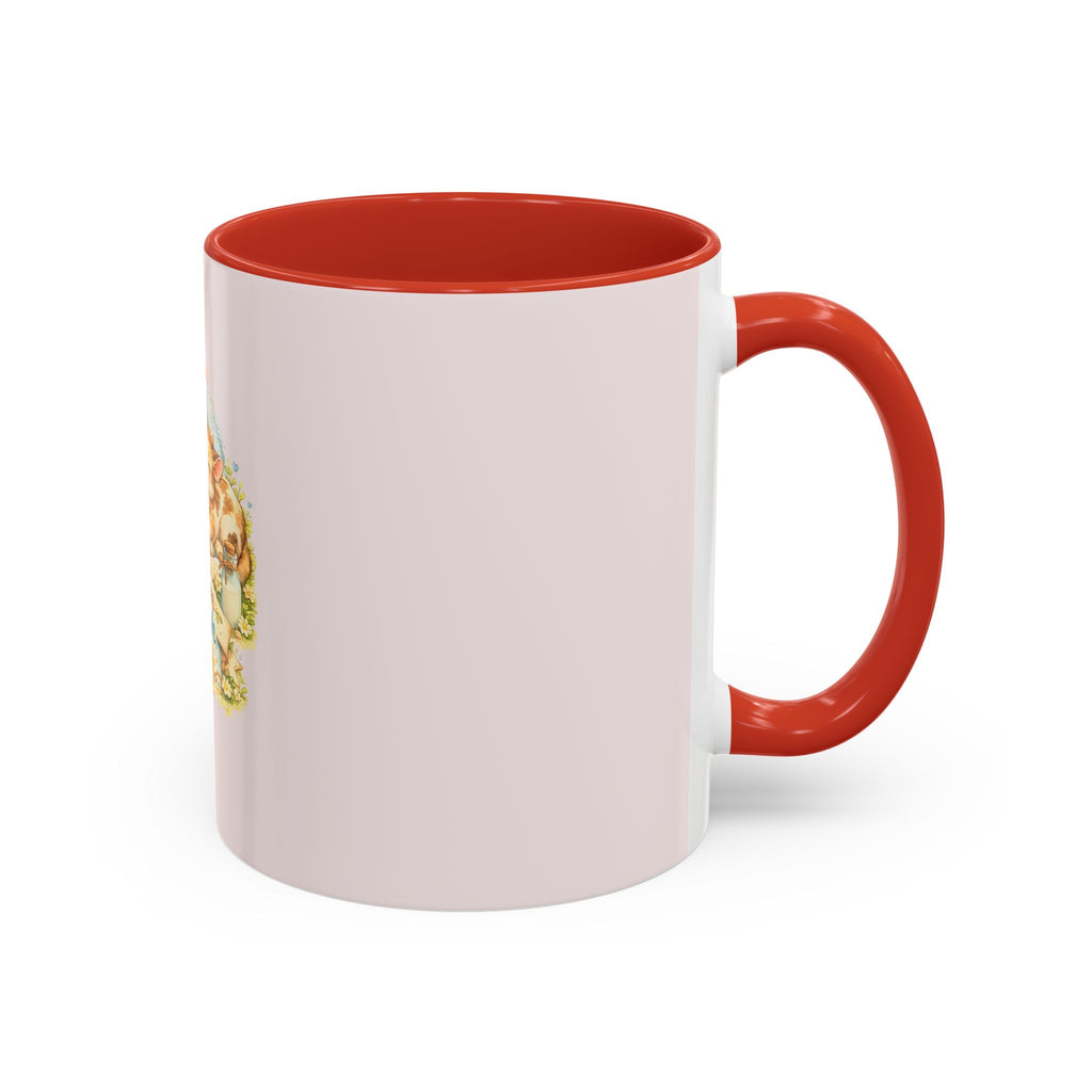 Farm Fresh Milk Coffee Mug — Cute Vintage Kittens Illustration (Accent 11/15oz)