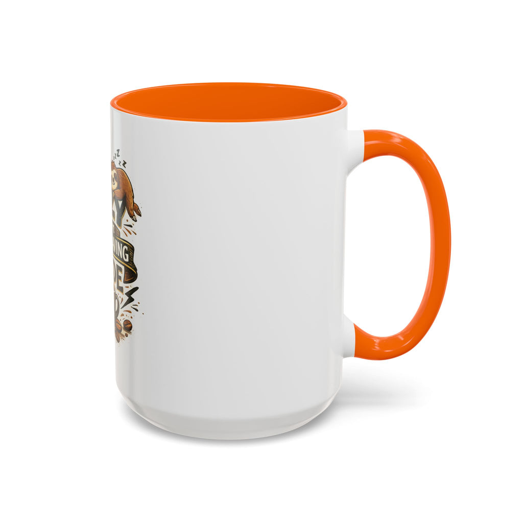 Energy-Saving Mode Coffee Mug — "I'm Not Lazy" Sloth Coffee Cup (11/15oz)