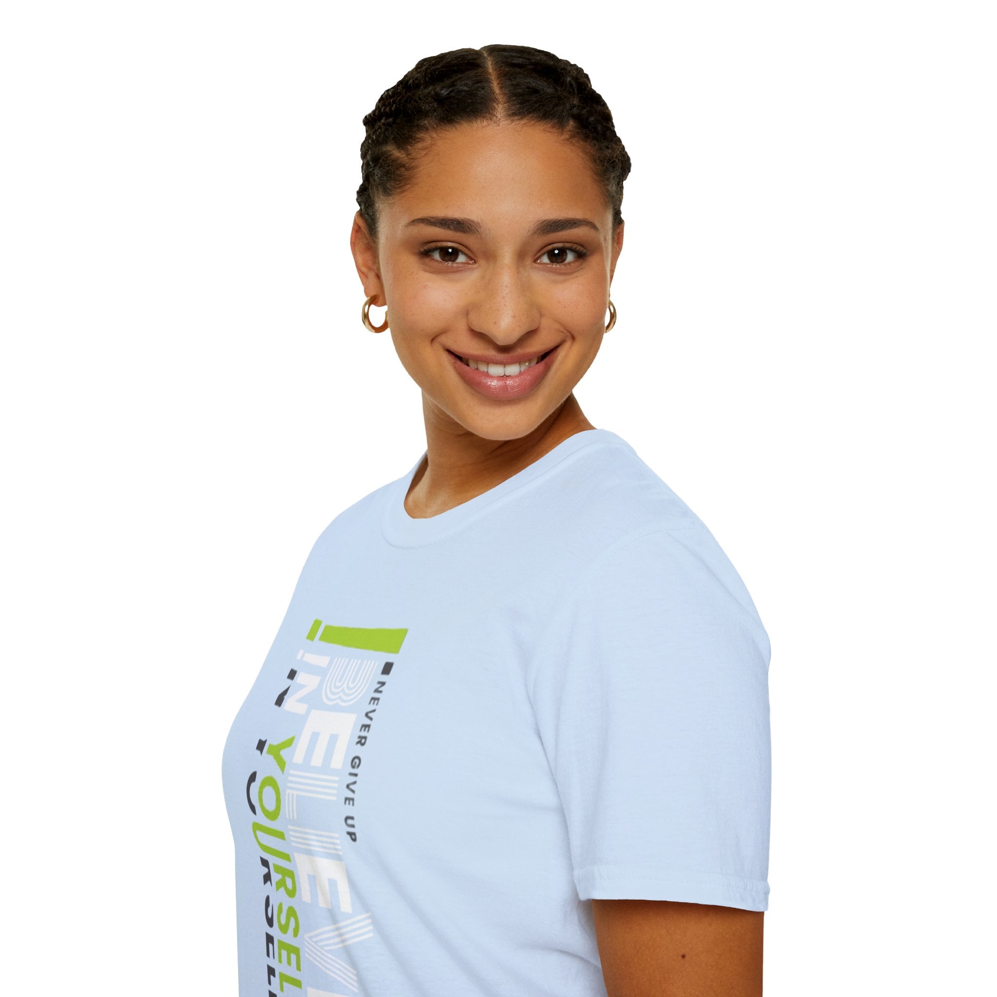T-Shirt — "Be Yourself" Vertical Motivational Graphic Tee