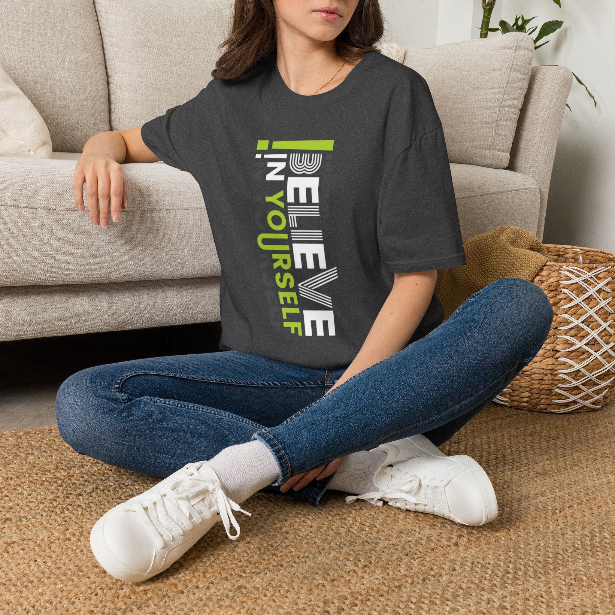 T-Shirt — "Be Yourself" Vertical Motivational Graphic Tee