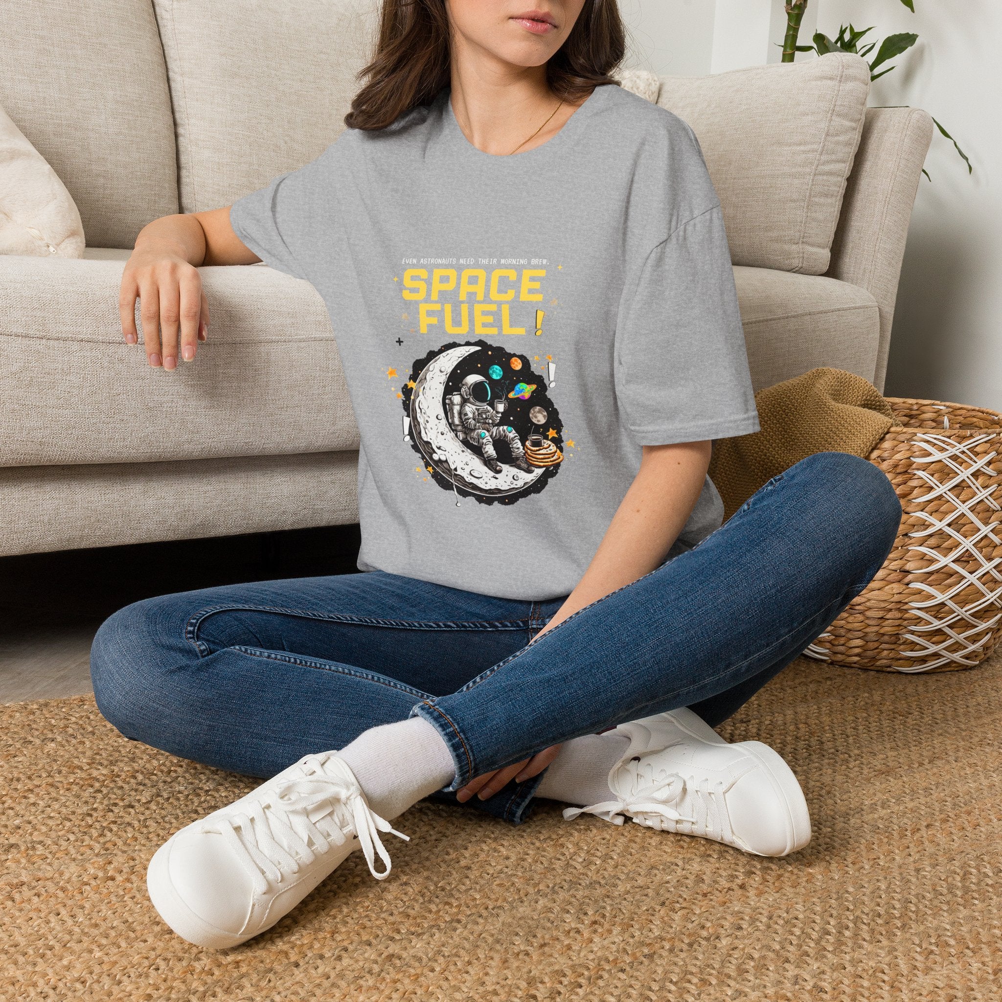 Space Fuel T-Shirt — Retro Planet Donut Graphic Tee