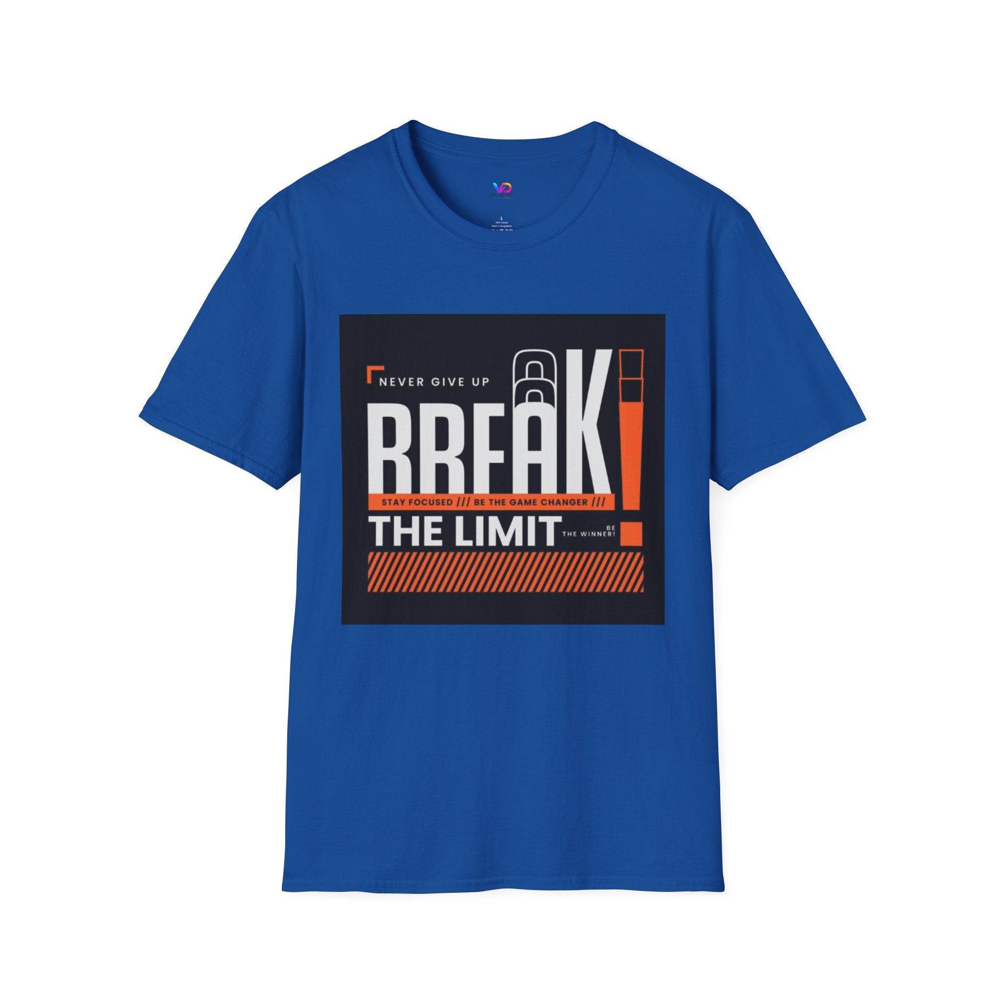 Break the Limit T-Shirt — “Never Give Up, Break” Motivational Graphic Tee