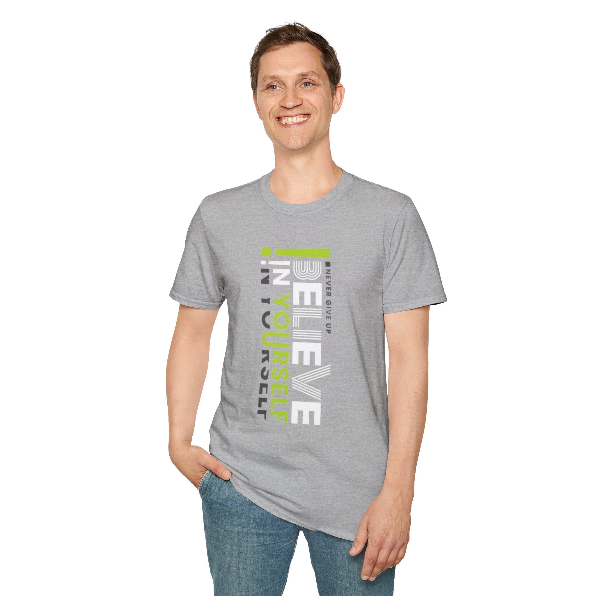T-Shirt — "Be Yourself" Vertical Motivational Graphic Tee