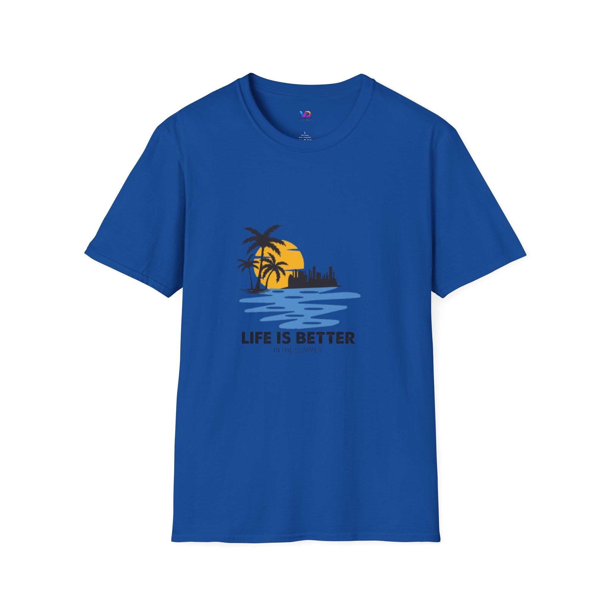 Sunset Beach T-Shirt — "Life Is Better" Palm Tree Graphic