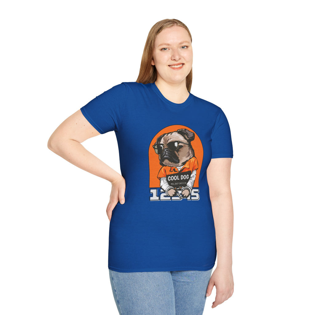 Cool Dog Tee — Retro Pug Graphic T‑Shirt