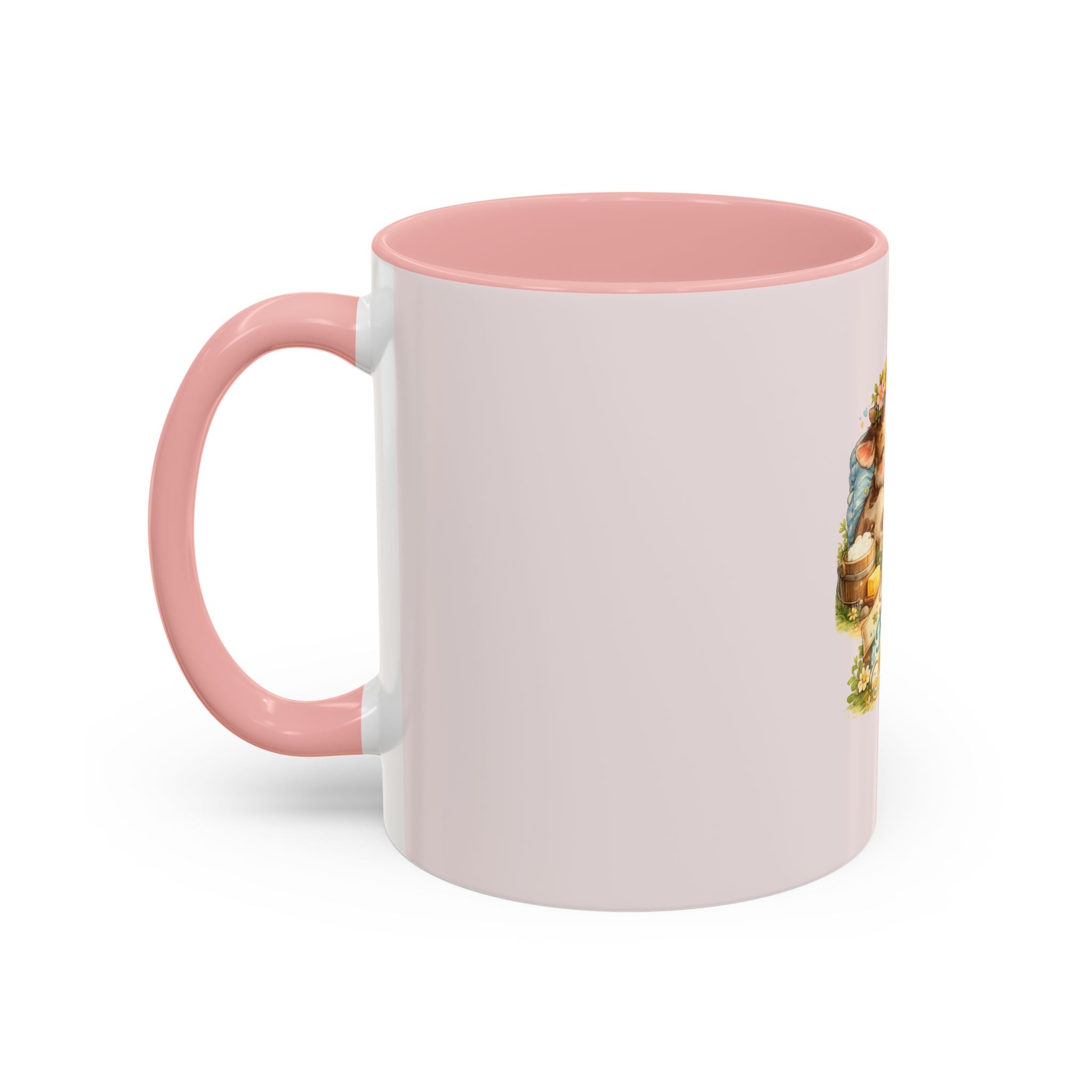 Farm Fresh Milk Coffee Mug — Cute Vintage Kittens Illustration (Accent 11/15oz)
