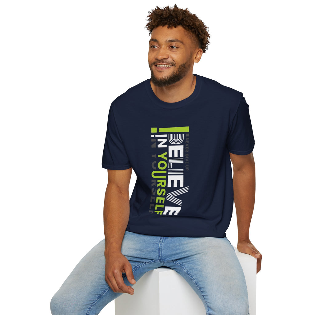 T-Shirt — "Be Yourself" Vertical Motivational Graphic Tee