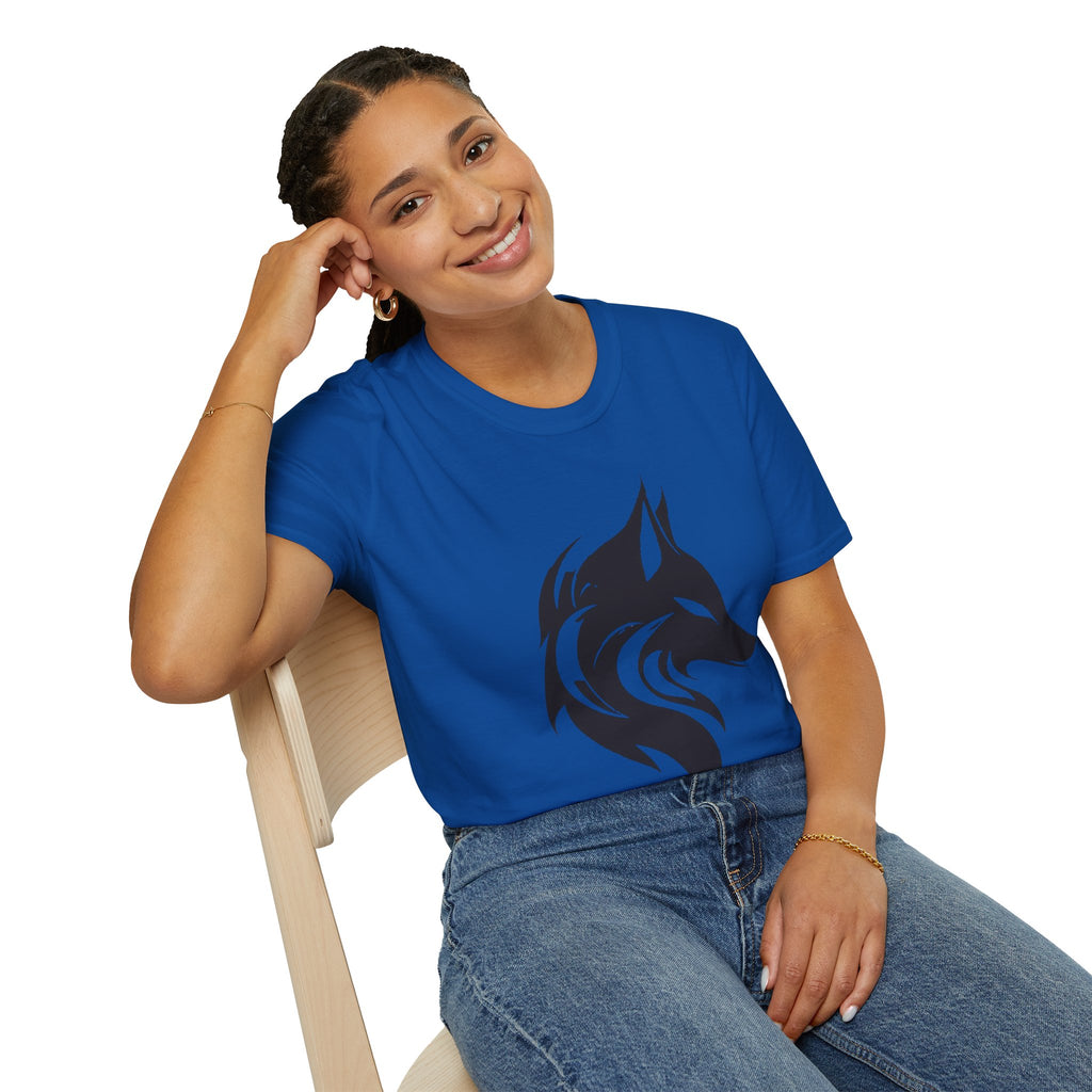 Wolf Silhouette T-Shirt — Tribal Black Wolf Graphic Tee