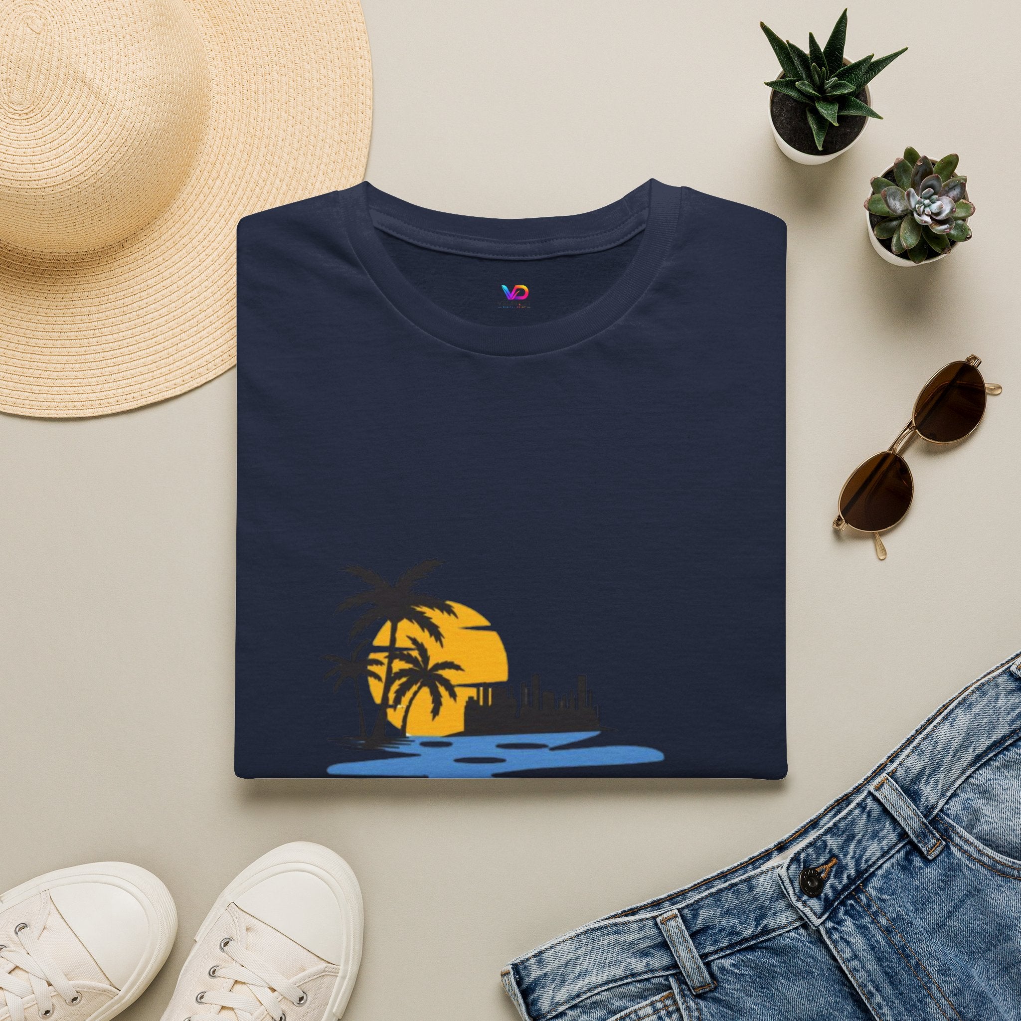 Sunset Beach T-Shirt — "Life Is Better" Palm Tree Graphic
