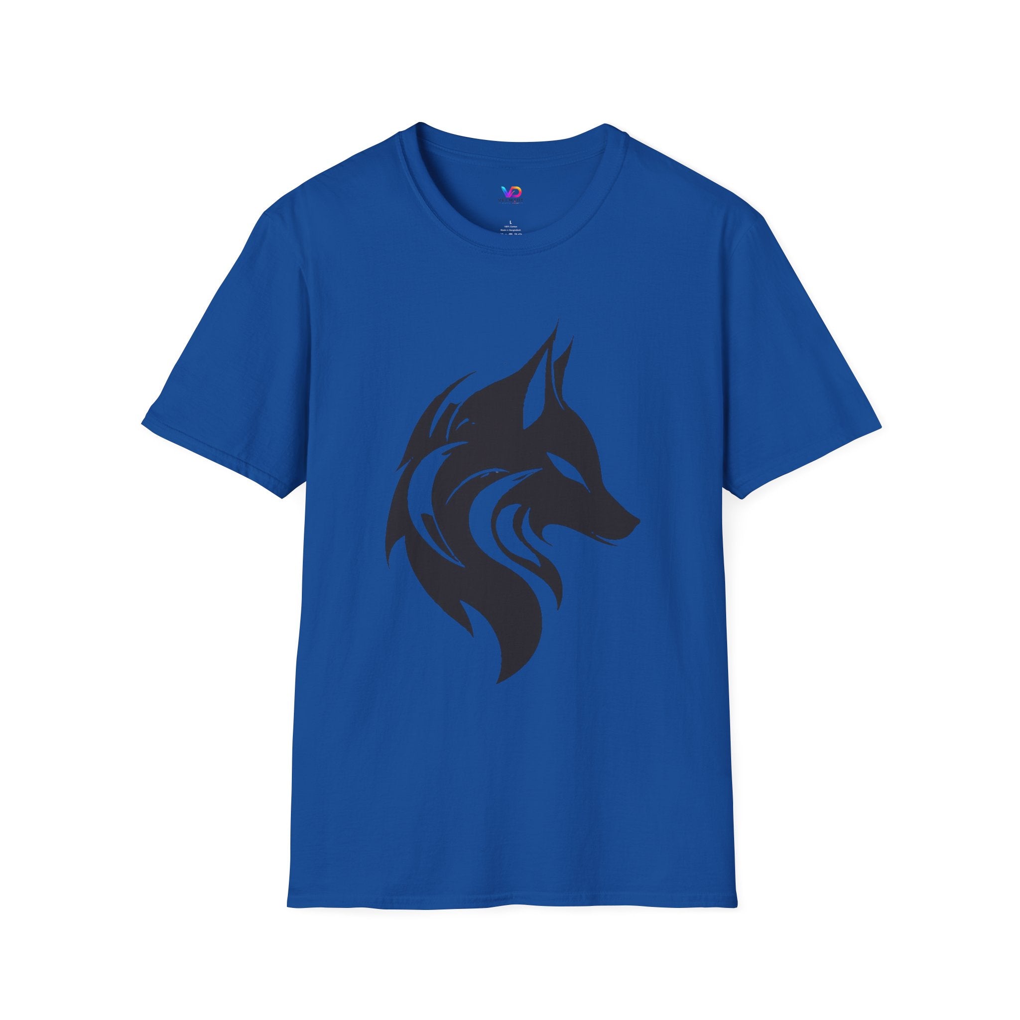 Wolf Silhouette T-Shirt — Tribal Black Wolf Graphic Tee