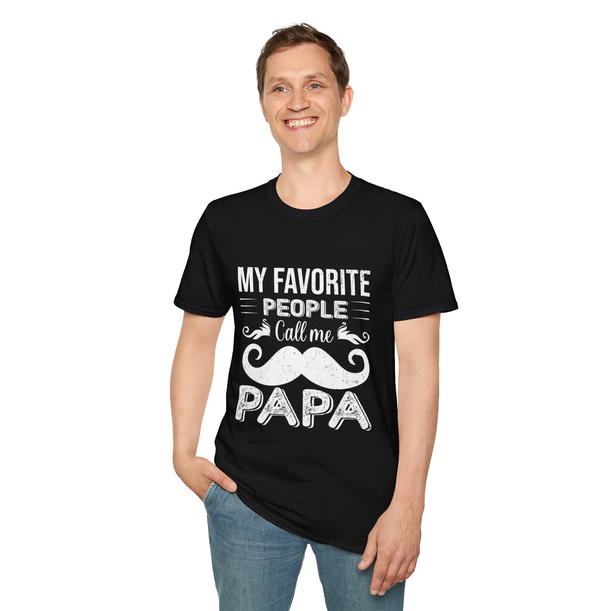 Papa T-Shirt — “My Favorite People Call Me Papa” Vintage Family Gift