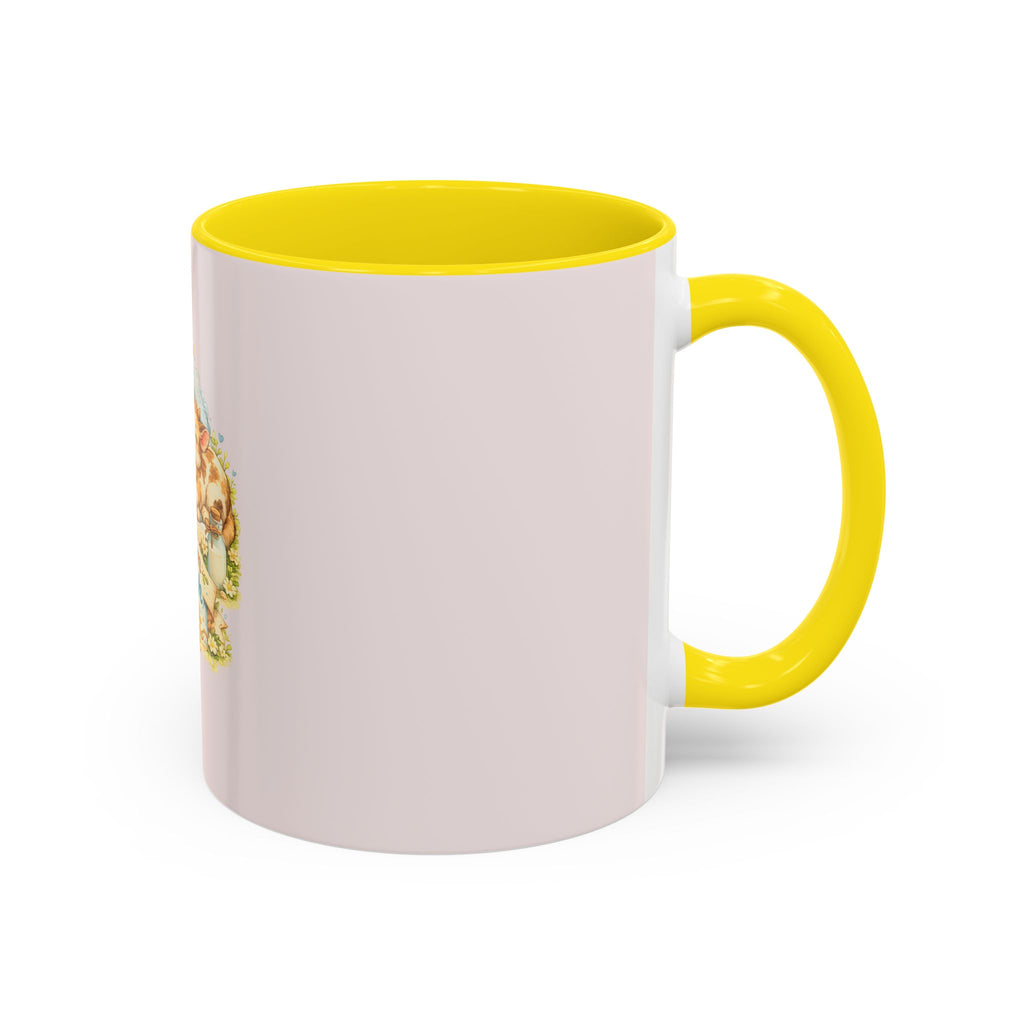 Farm Fresh Milk Coffee Mug — Cute Vintage Kittens Illustration (Accent 11/15oz)