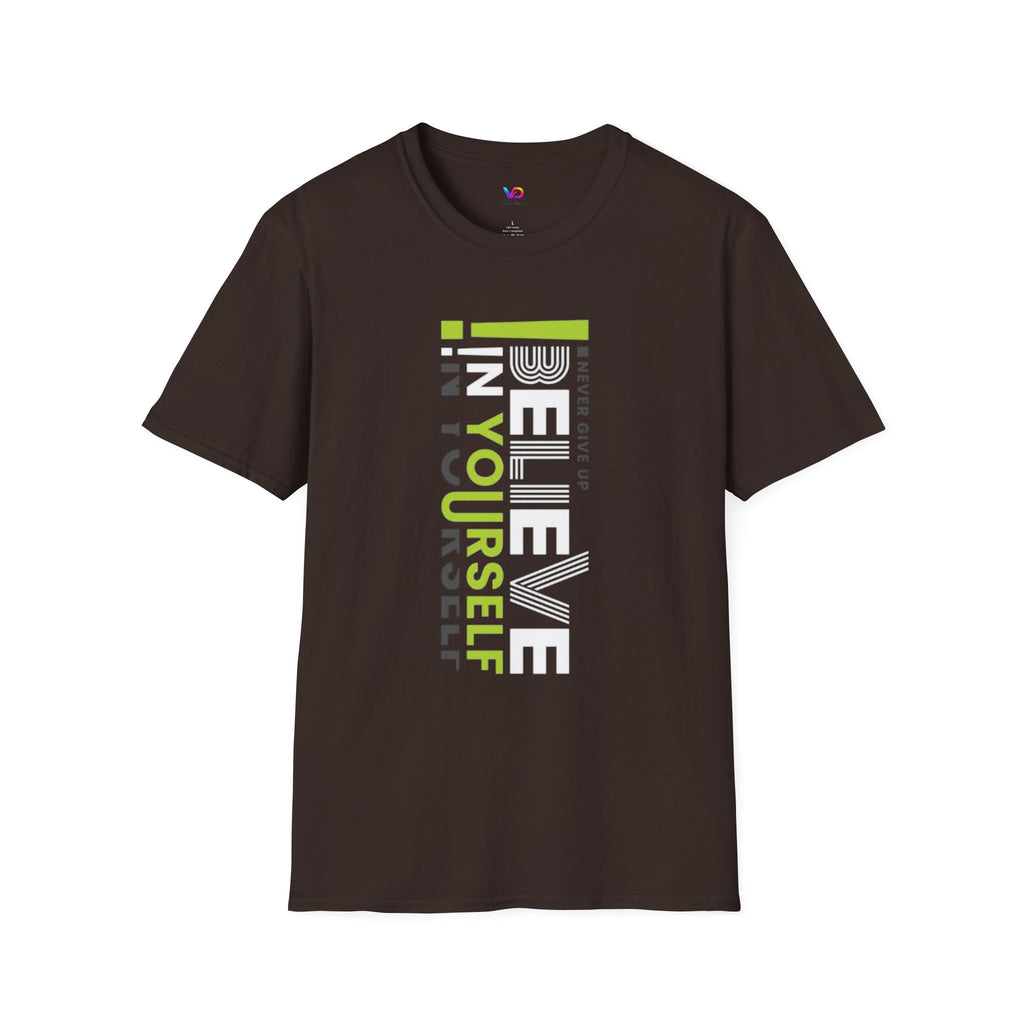 T-Shirt — "Be Yourself" Vertical Motivational Graphic Tee
