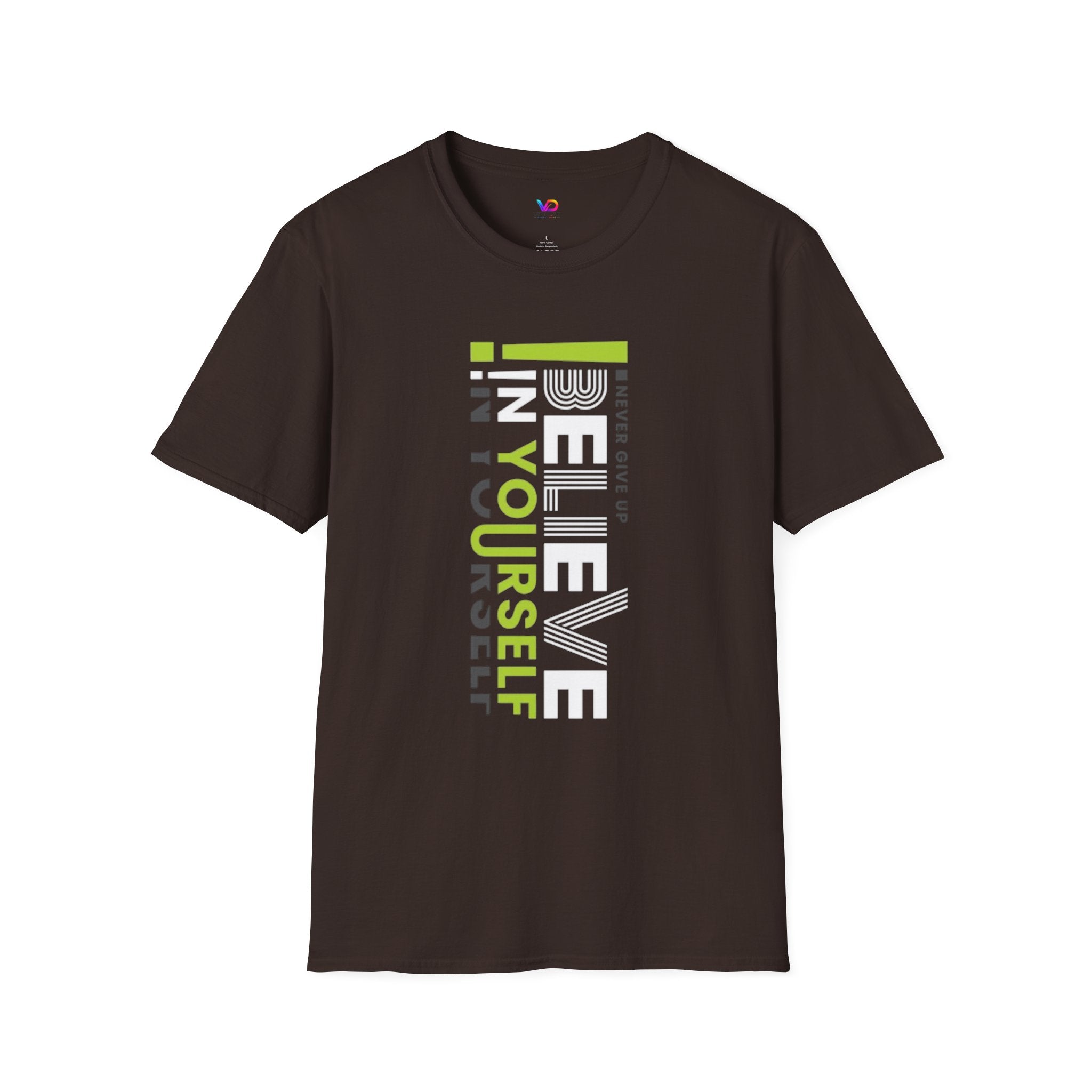 T-Shirt — "Be Yourself" Vertical Motivational Graphic Tee