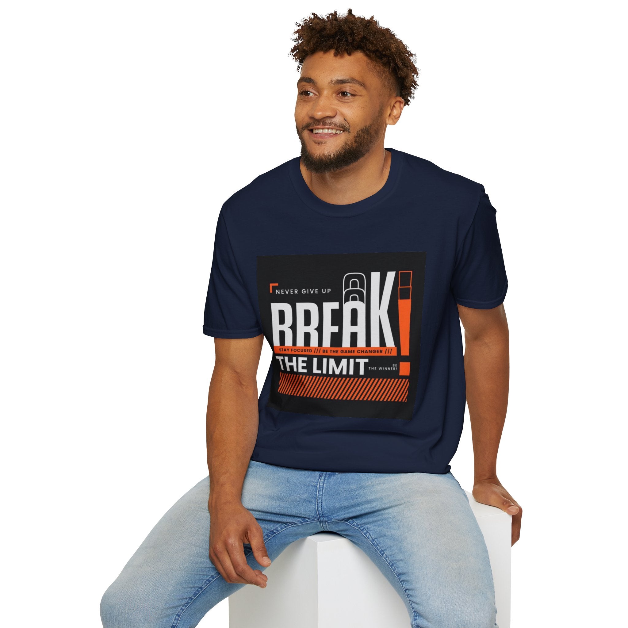 Break the Limit T-Shirt — “Never Give Up, Break” Motivational Graphic Tee