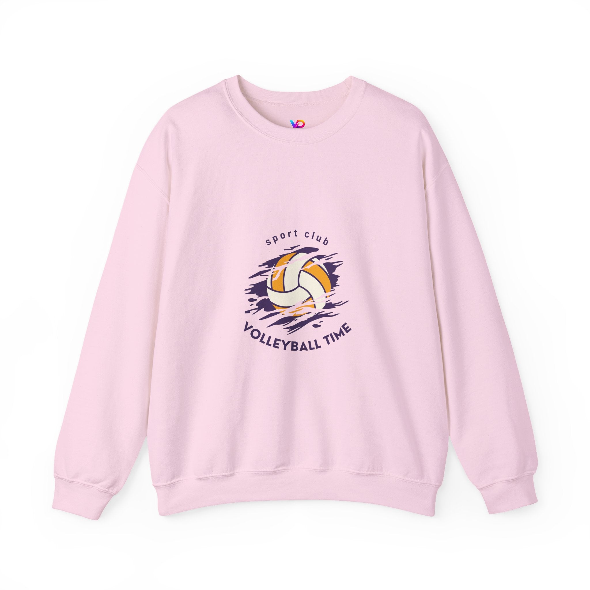Volleyball Time Crewneck Sweatshirt — Sport Club Graphic Pullover