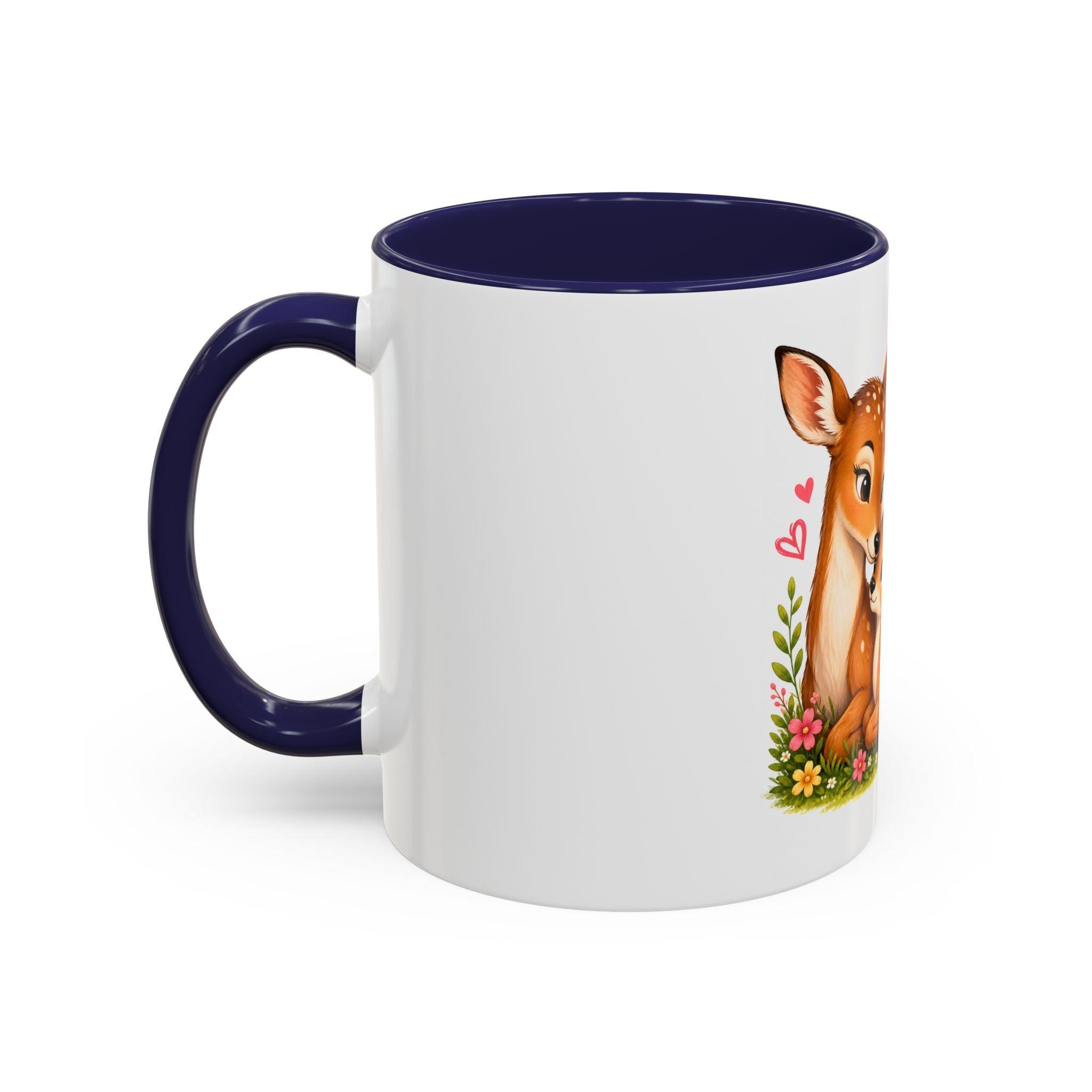 Mother and Baby Deer Accent Coffee Mug — "Together is my Favourite Place to be"