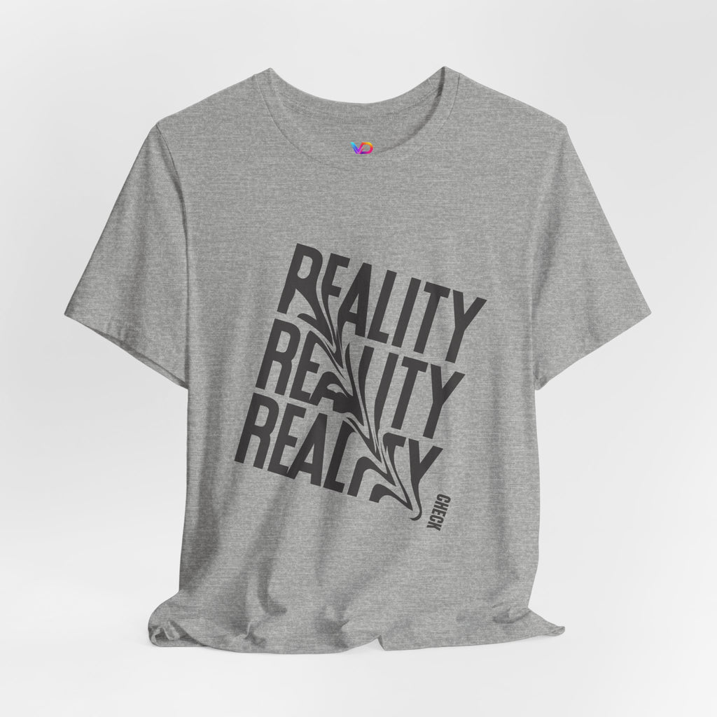 Reality Repeat Tee — Graphic Typography T-Shirt