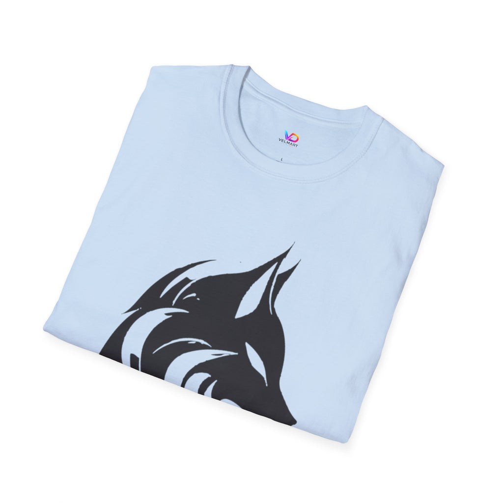 Wolf Silhouette T-Shirt — Tribal Black Wolf Graphic Tee