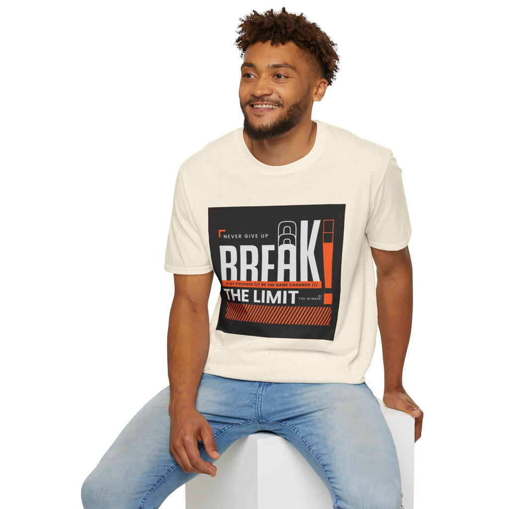 Break the Limit T-Shirt — “Never Give Up, Break” Motivational Graphic Tee