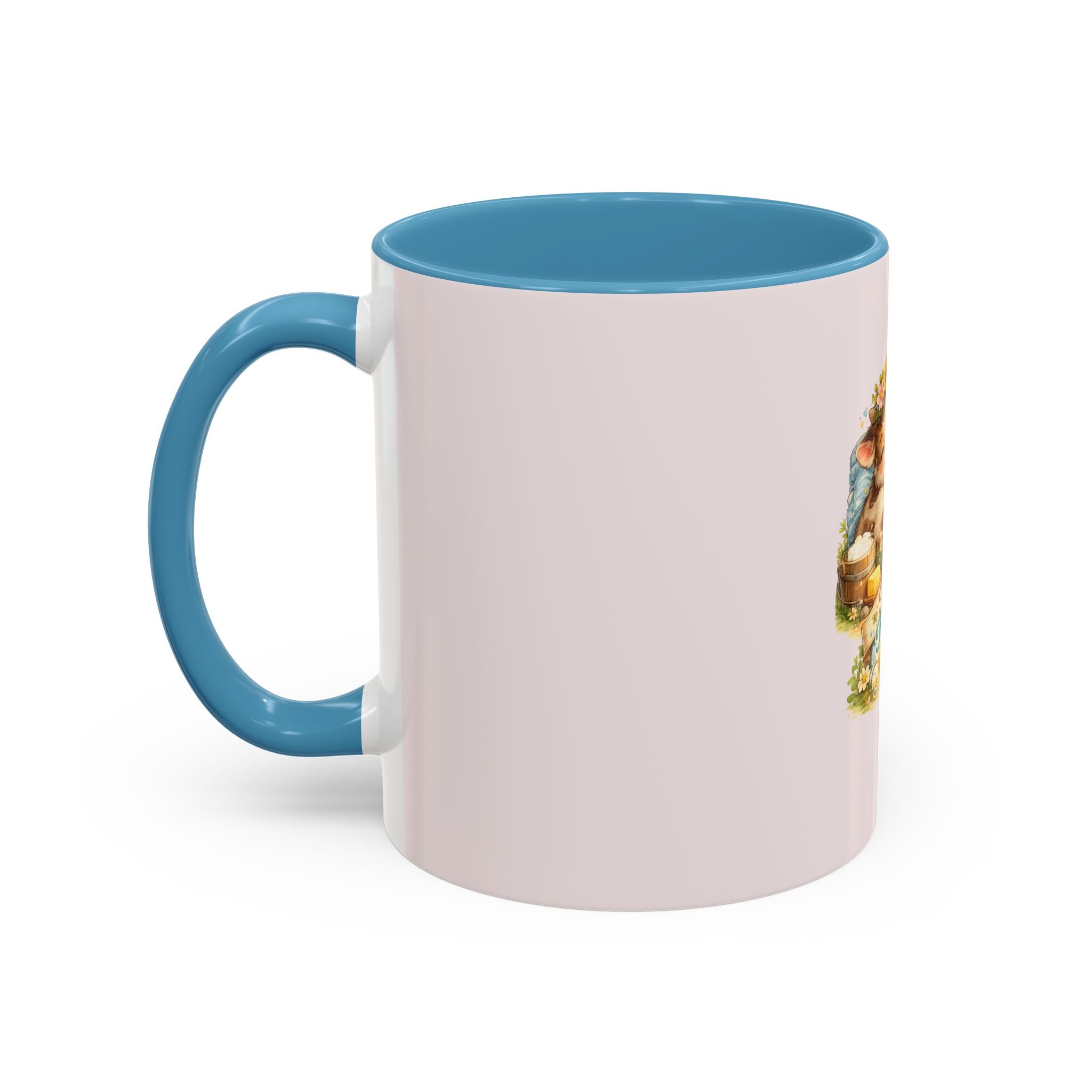 Farm Fresh Milk Coffee Mug — Cute Vintage Kittens Illustration (Accent 11/15oz)