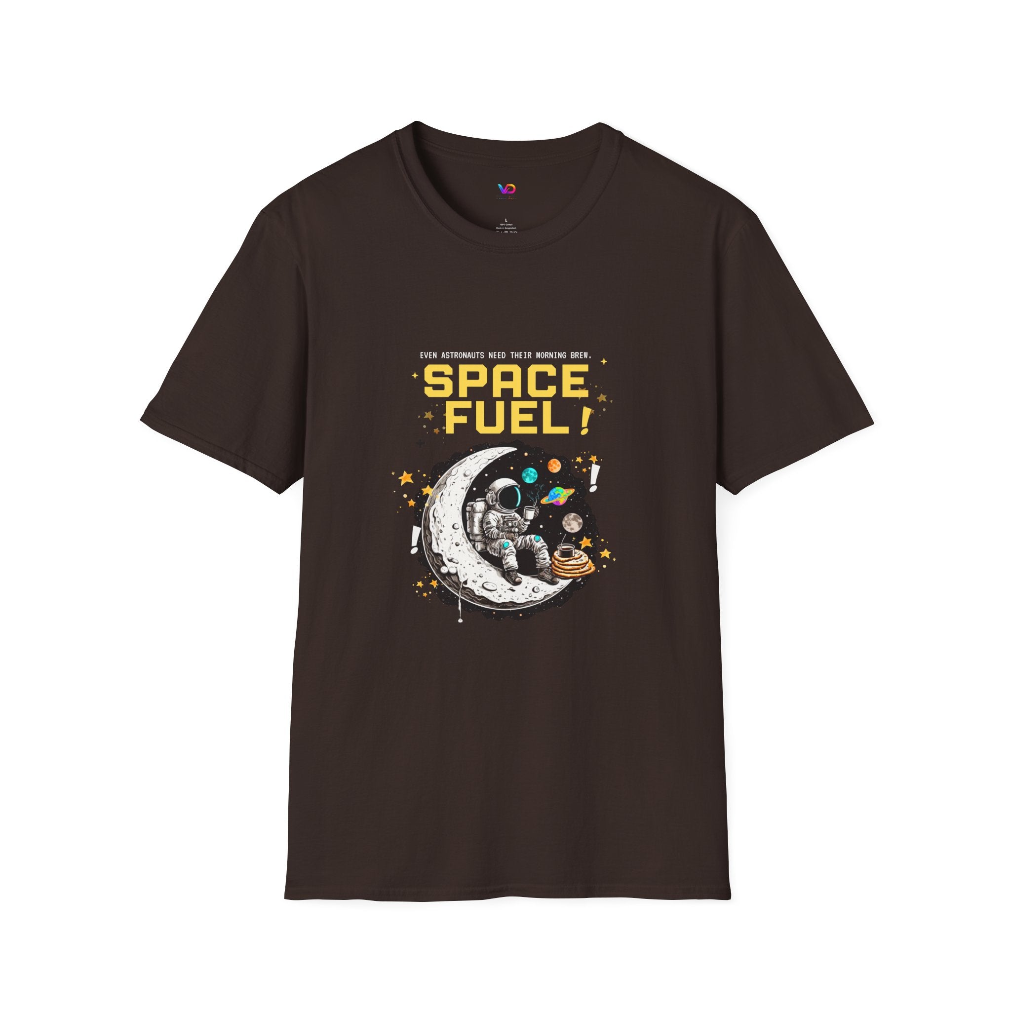 Space Fuel T-Shirt — Retro Planet Donut Graphic Tee