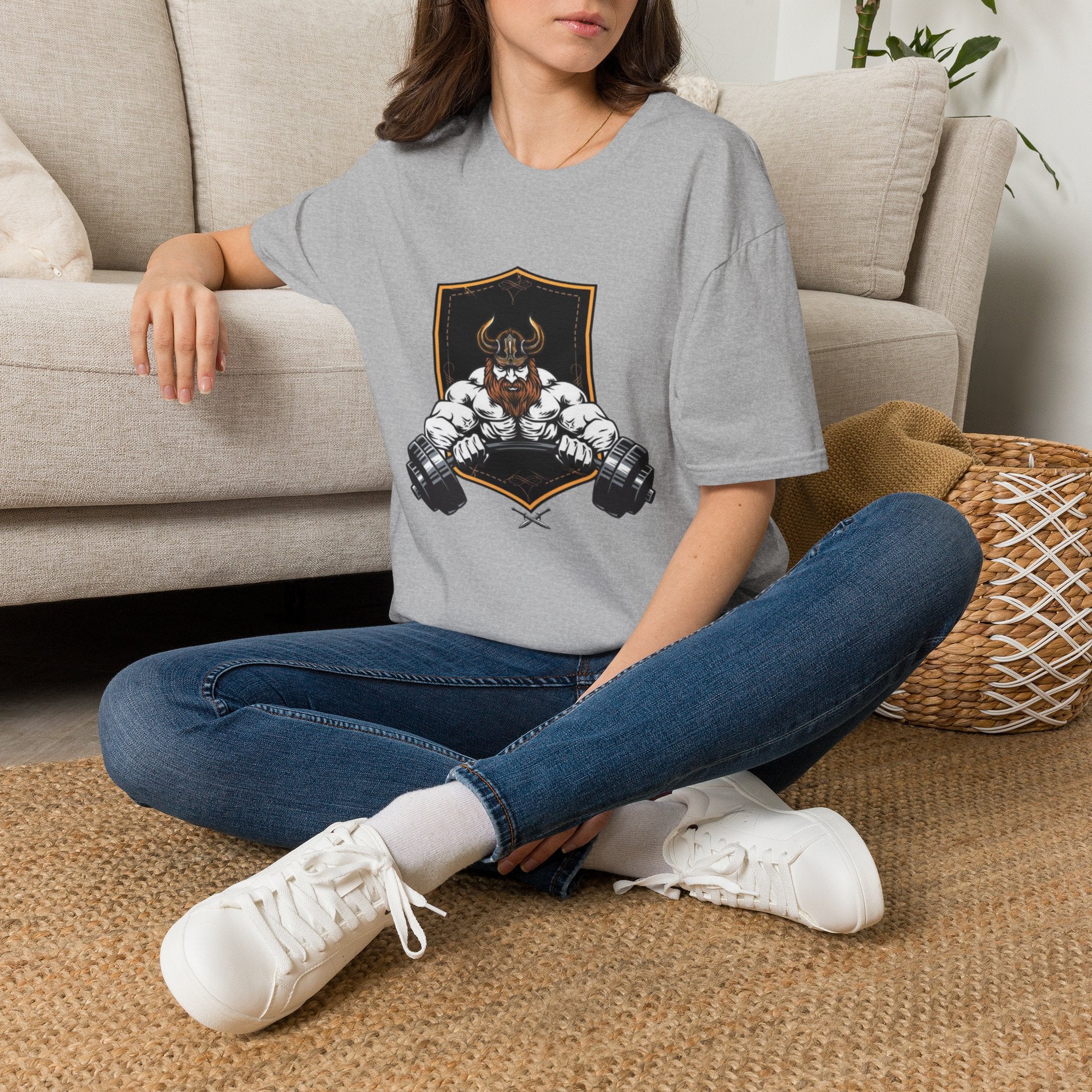 Viking Barbell T-Shirt — Norse Strength Gym Tee