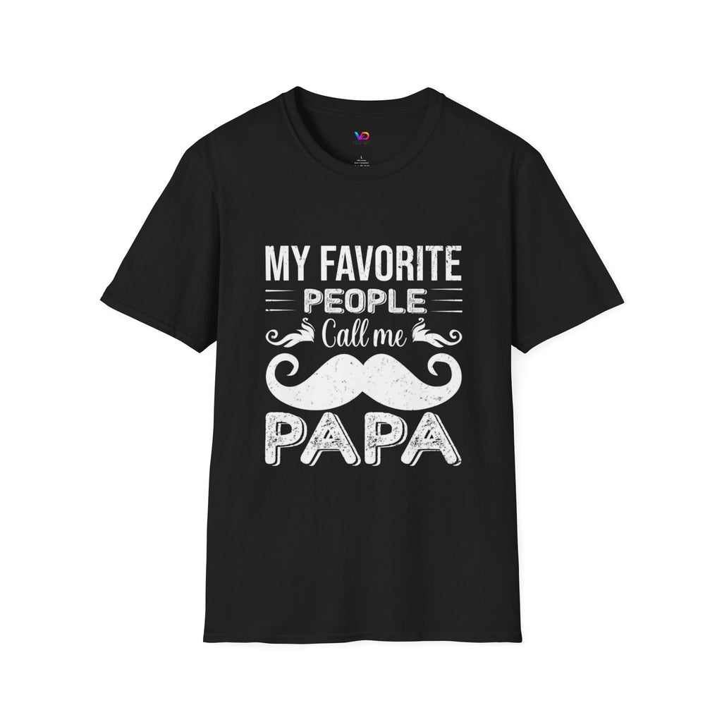 Papa T-Shirt — “My Favorite People Call Me Papa” Vintage Family Gift