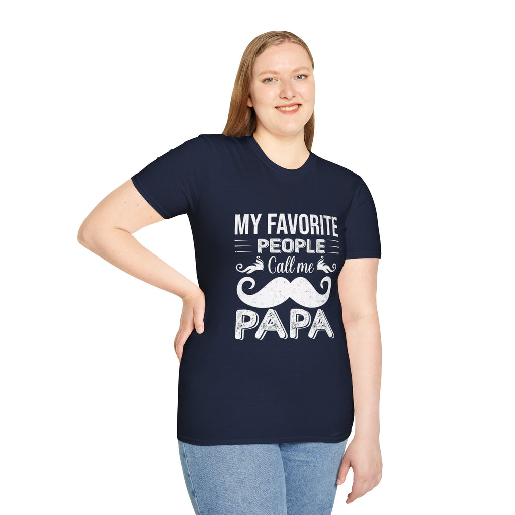 Papa T-Shirt — “My Favorite People Call Me Papa” Vintage Family Gift