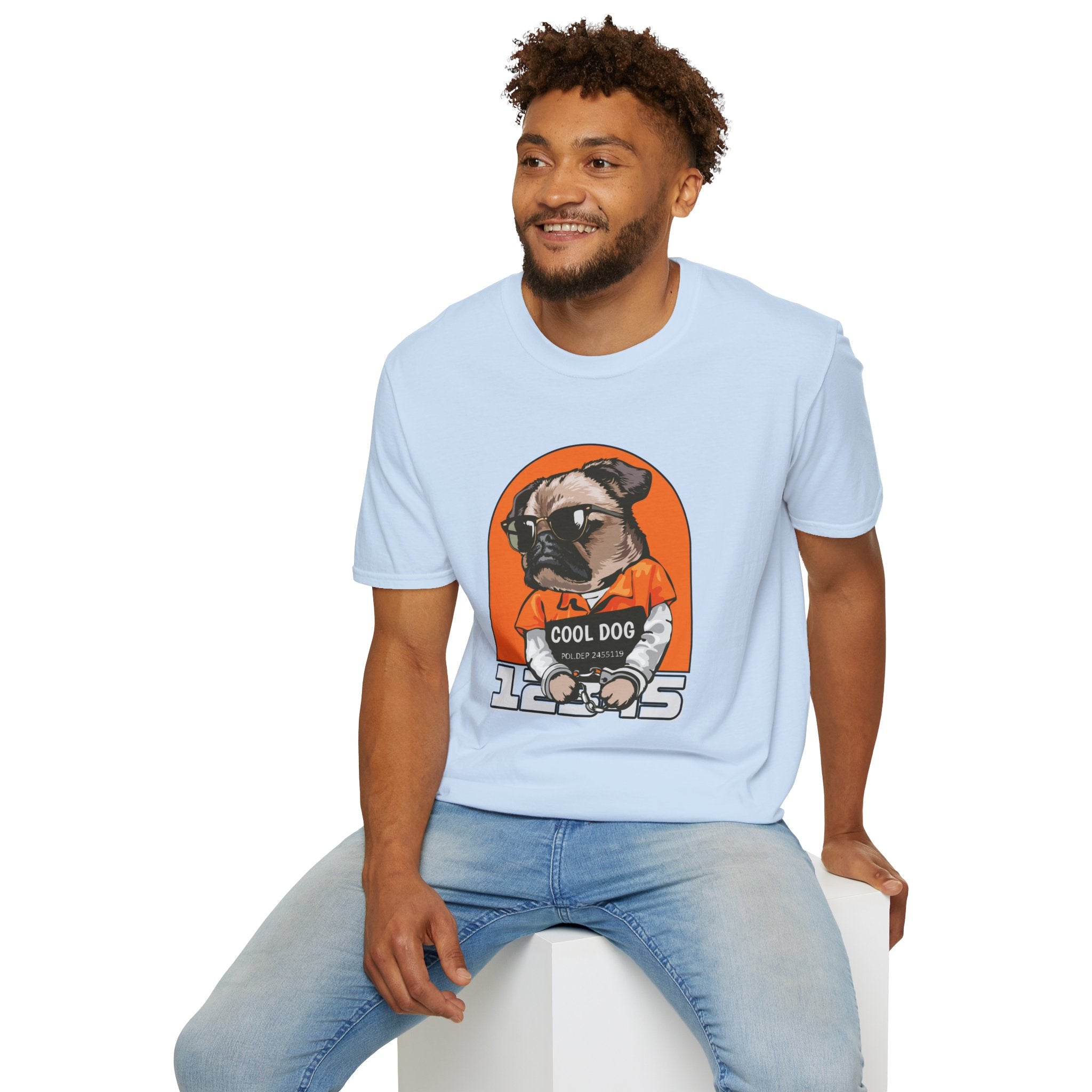 Cool Dog Tee — Retro Pug Graphic T‑Shirt