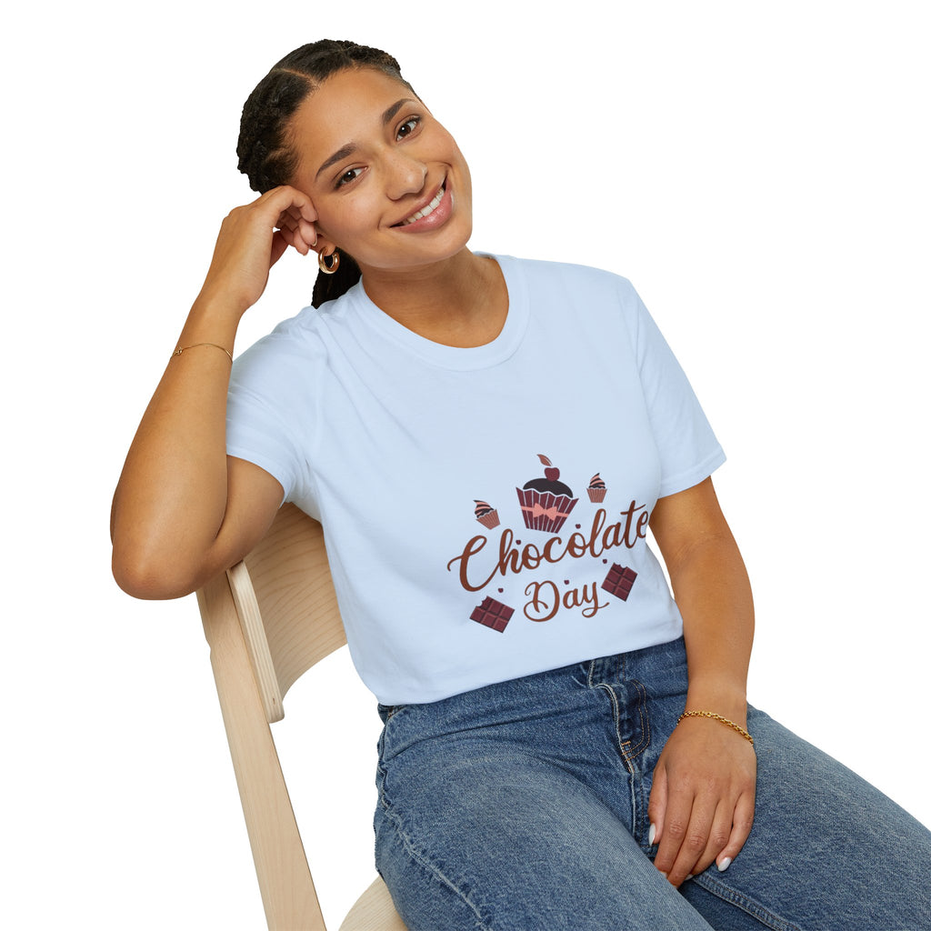 Chocolate Day T‑Shirt — Cupcake & Candy Dessert Lovers Tee