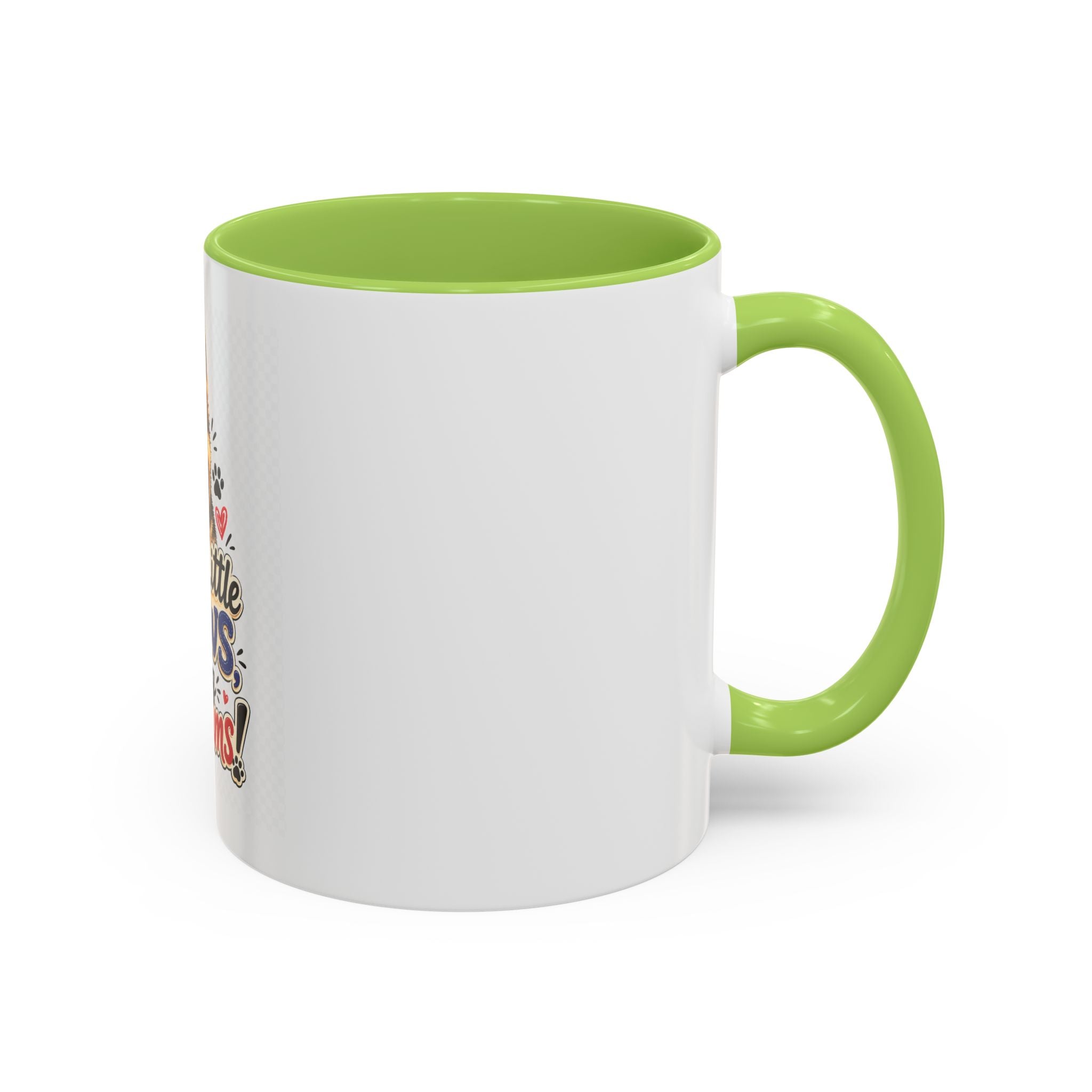 Coffee Mug - "Little Paws, Big Dreams" German Shepherd Puppy Accent Mug (11/15 oz)