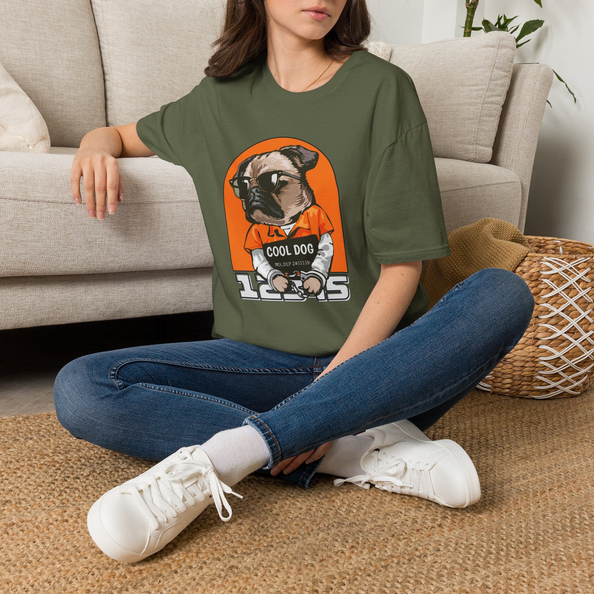 Cool Dog Tee — Retro Pug Graphic T‑Shirt