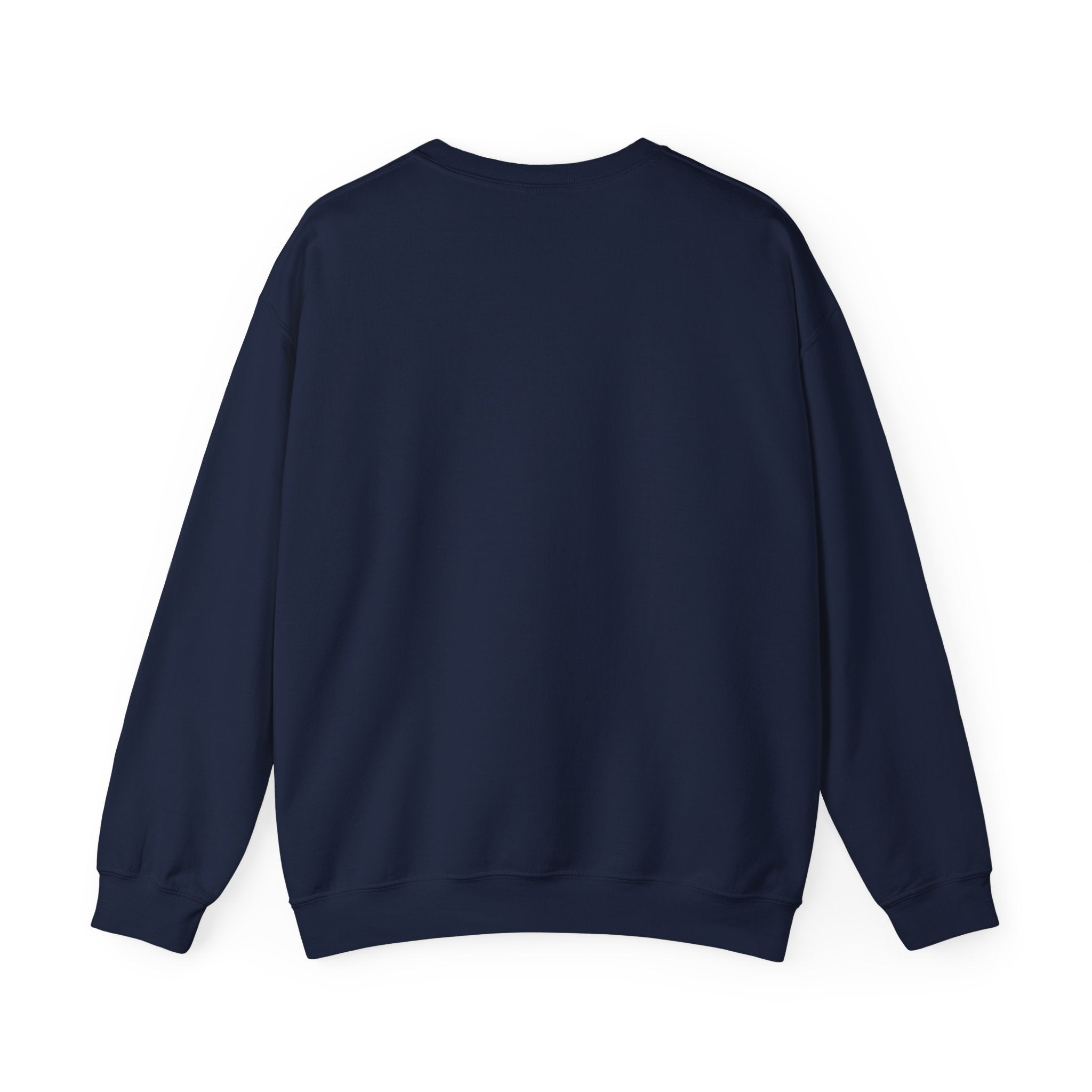 Crewneck Sweatshirt — “Challenges Build Inner Strength” Flame Smile Graphic