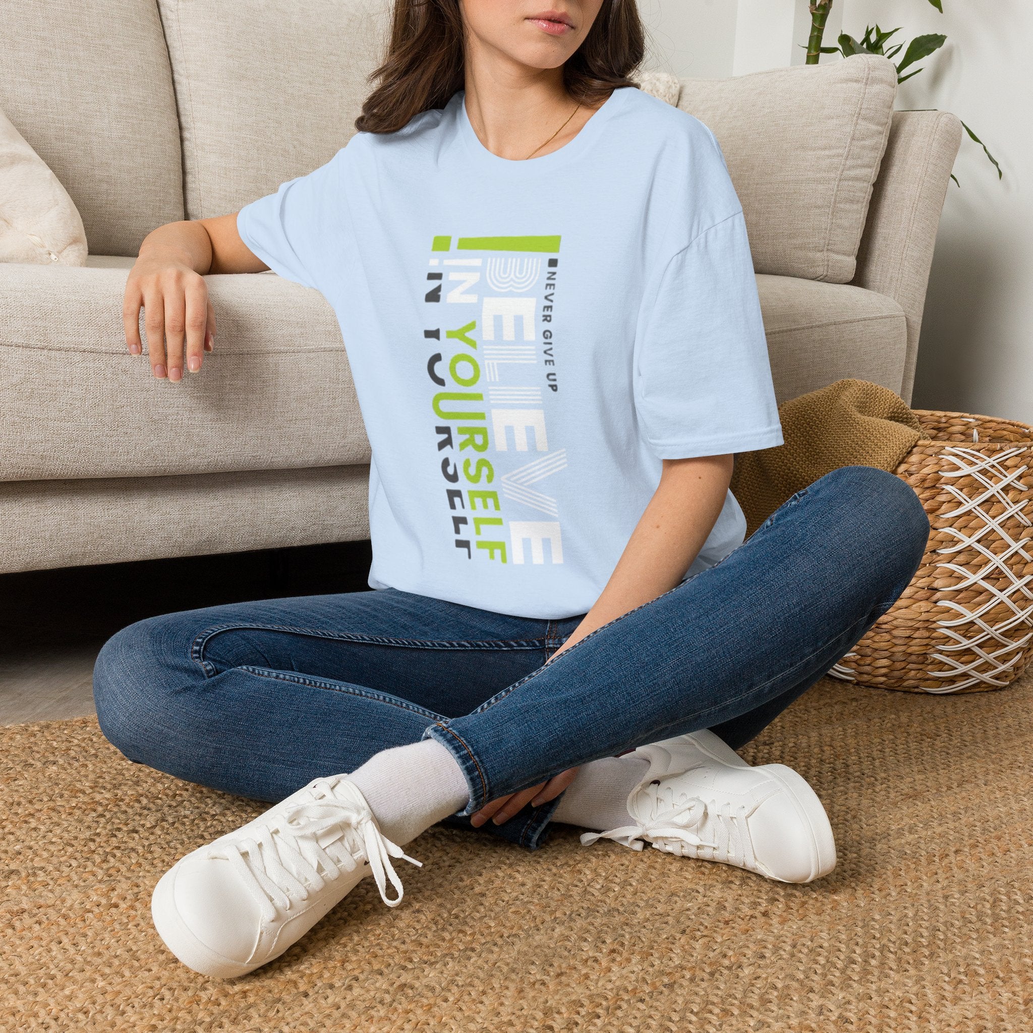 T-Shirt — "Be Yourself" Vertical Motivational Graphic Tee