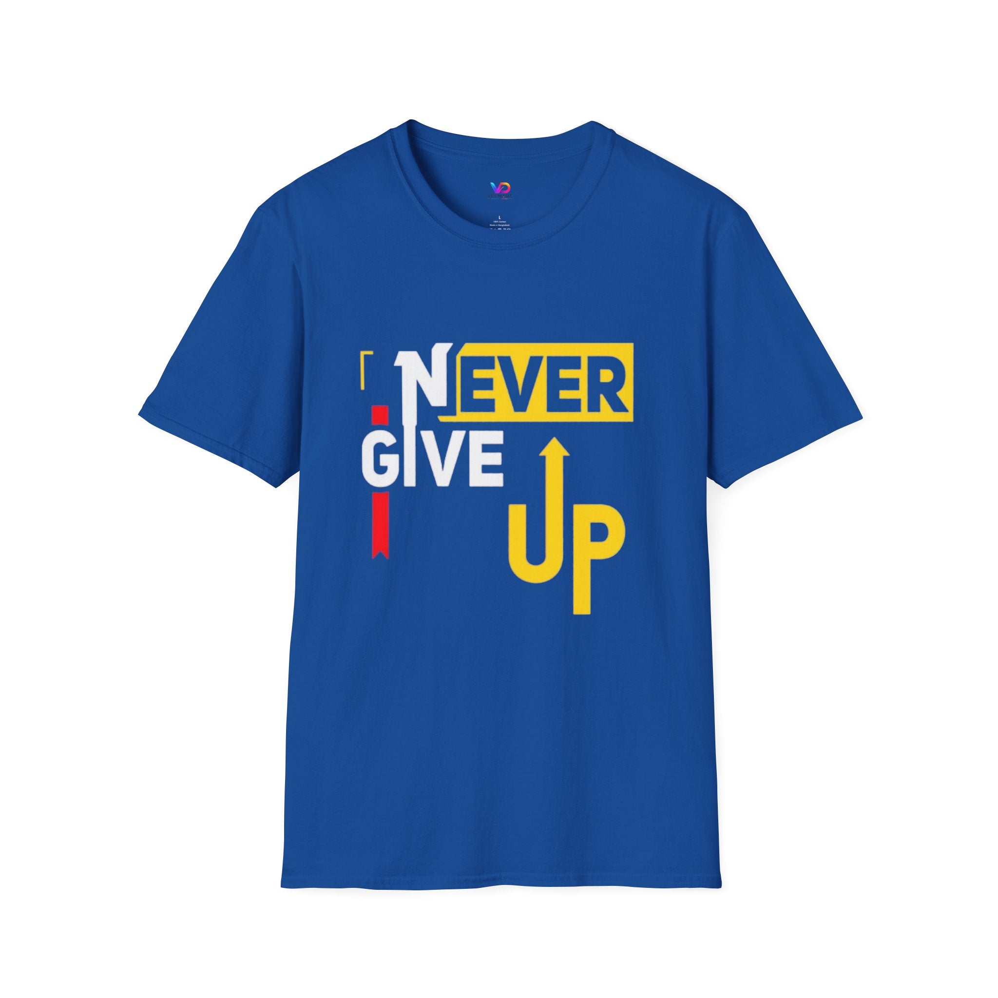 Never Give Up T-Shirt — Motivational Graphic Tee