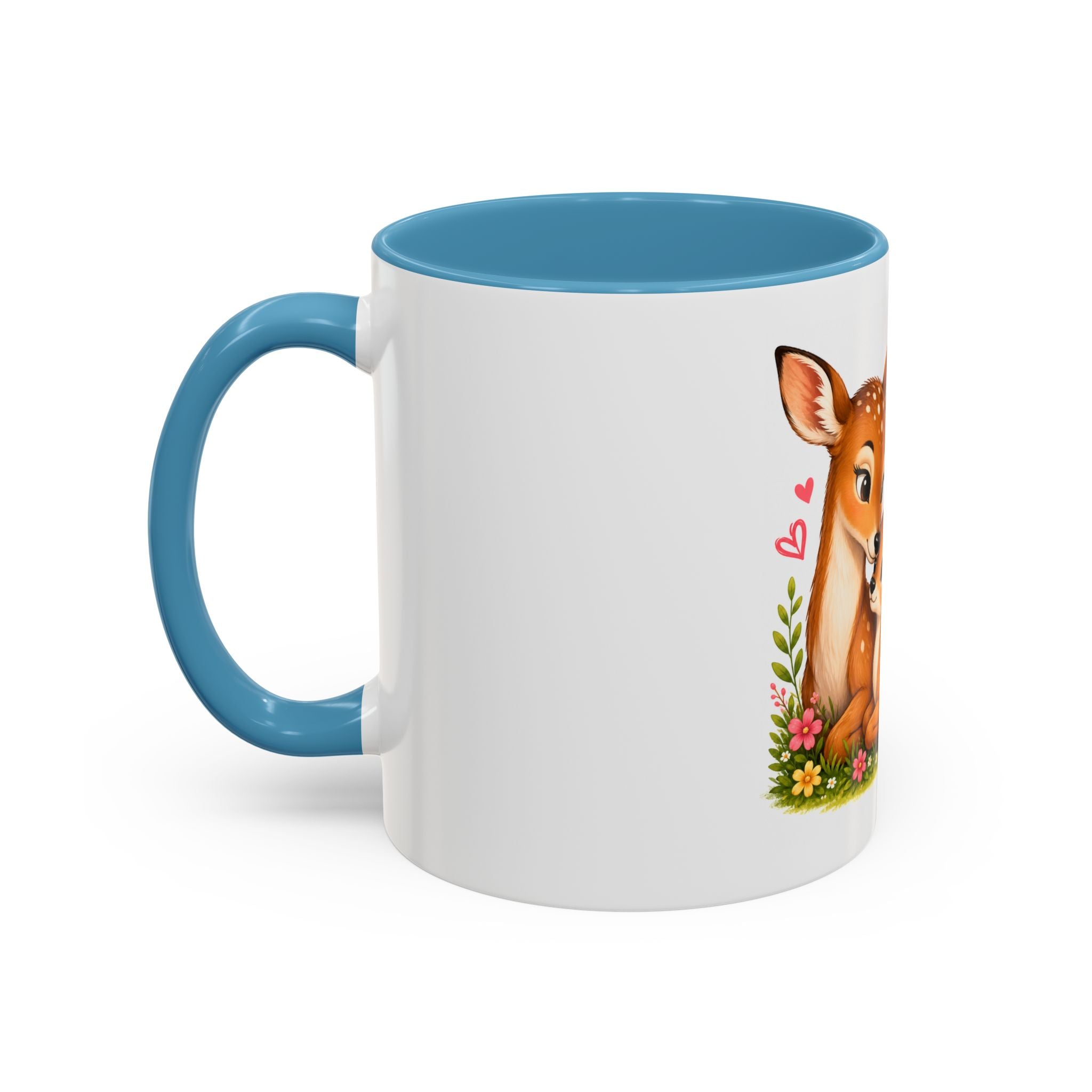 Mother and Baby Deer Accent Coffee Mug — "Together is my Favourite Place to be"